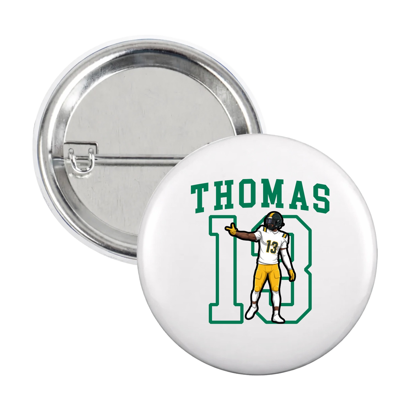 Game Day Button — Shirsey in White