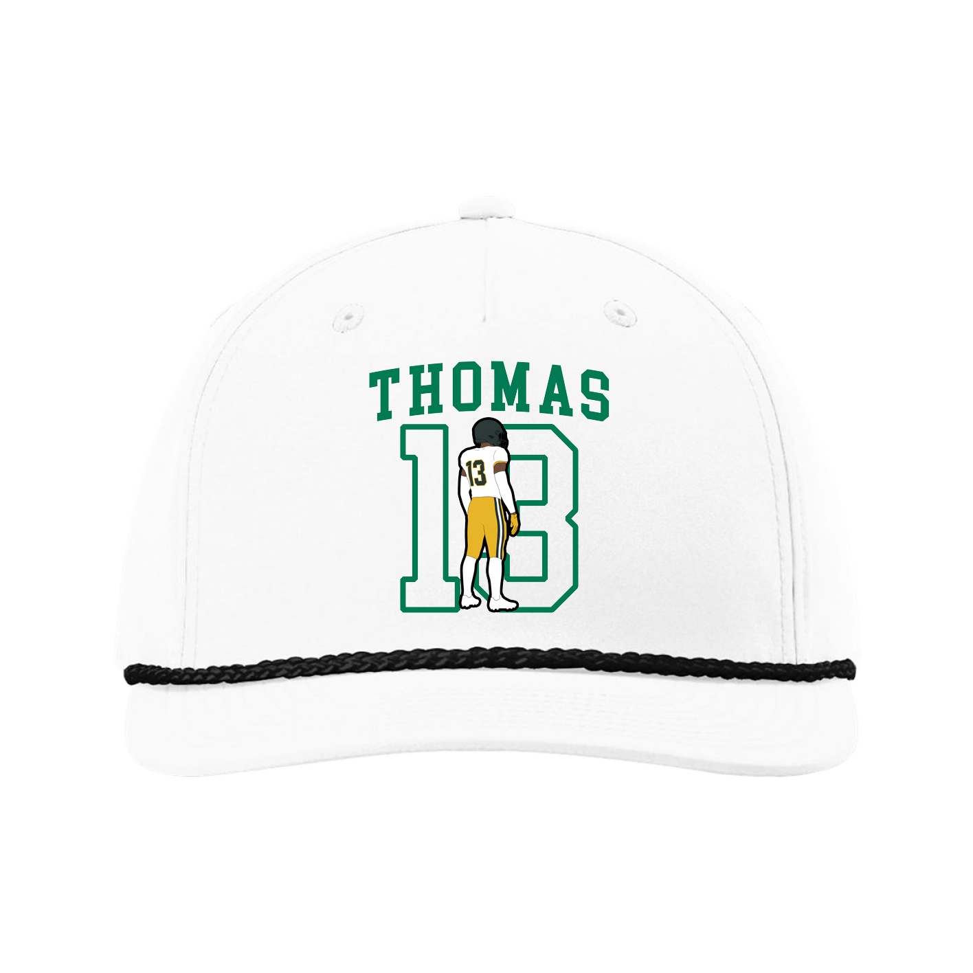 Five-Panel Classic Rope Cap — Shirsey in White