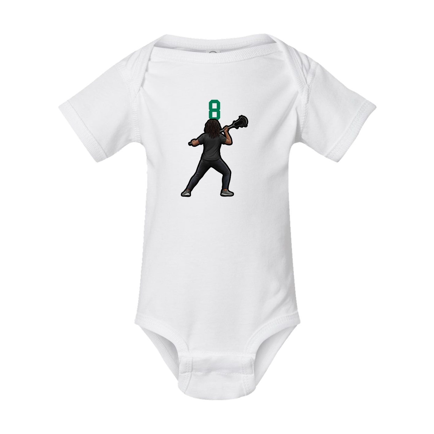 Baby Onesie — Number Top in White