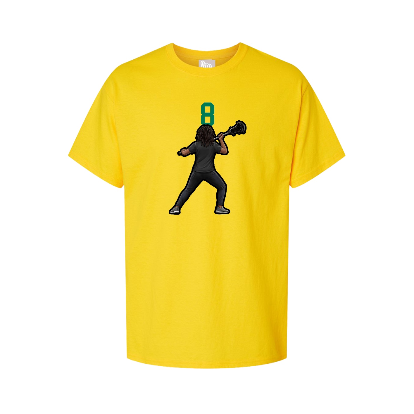 Youth Tee — Number Top in Gold