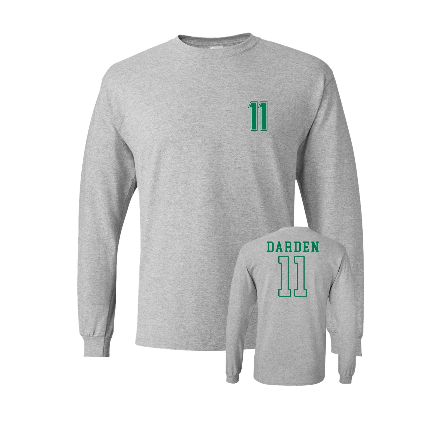 Long Sleeve Tee — Chest Back in Grey