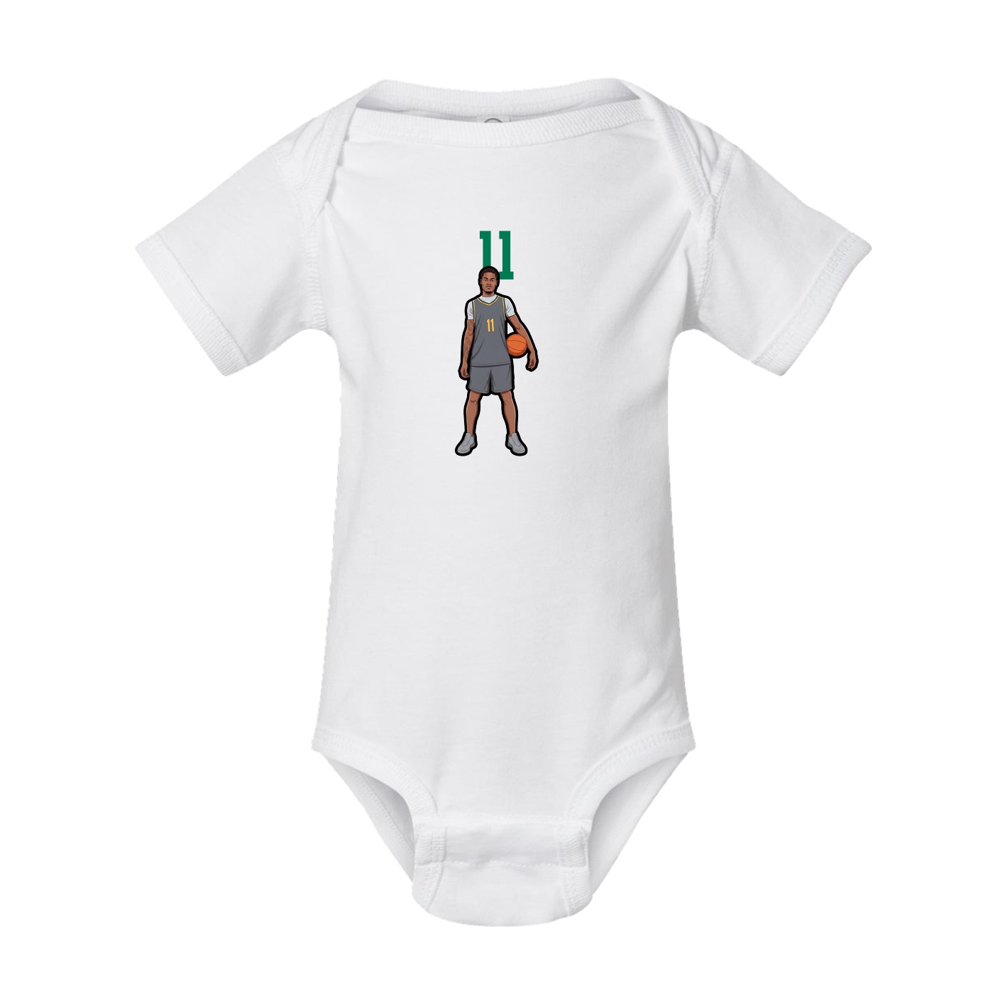 Baby Onesie — Number Top in White