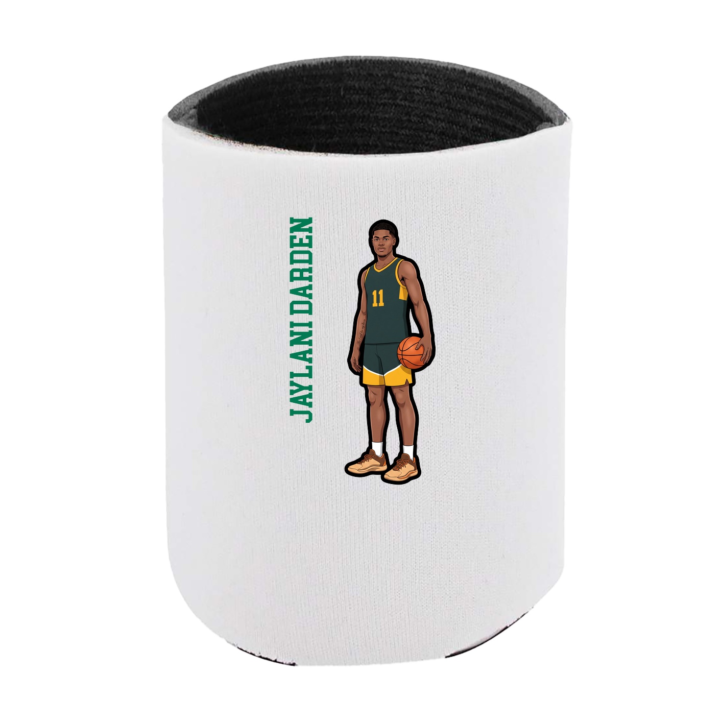 Can Holder — Name Vertical in White