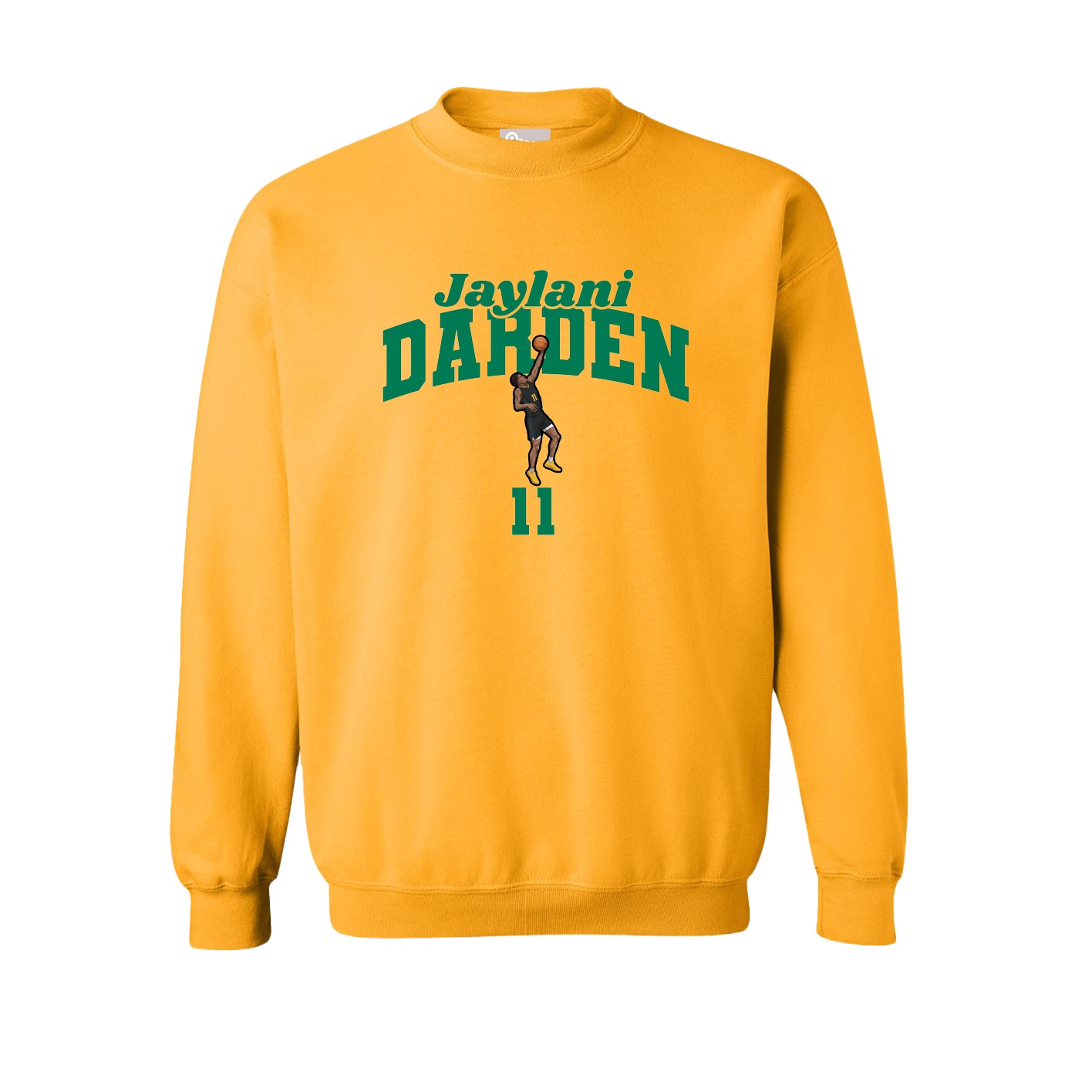 Fleece Crew — Signature Arch in Gold