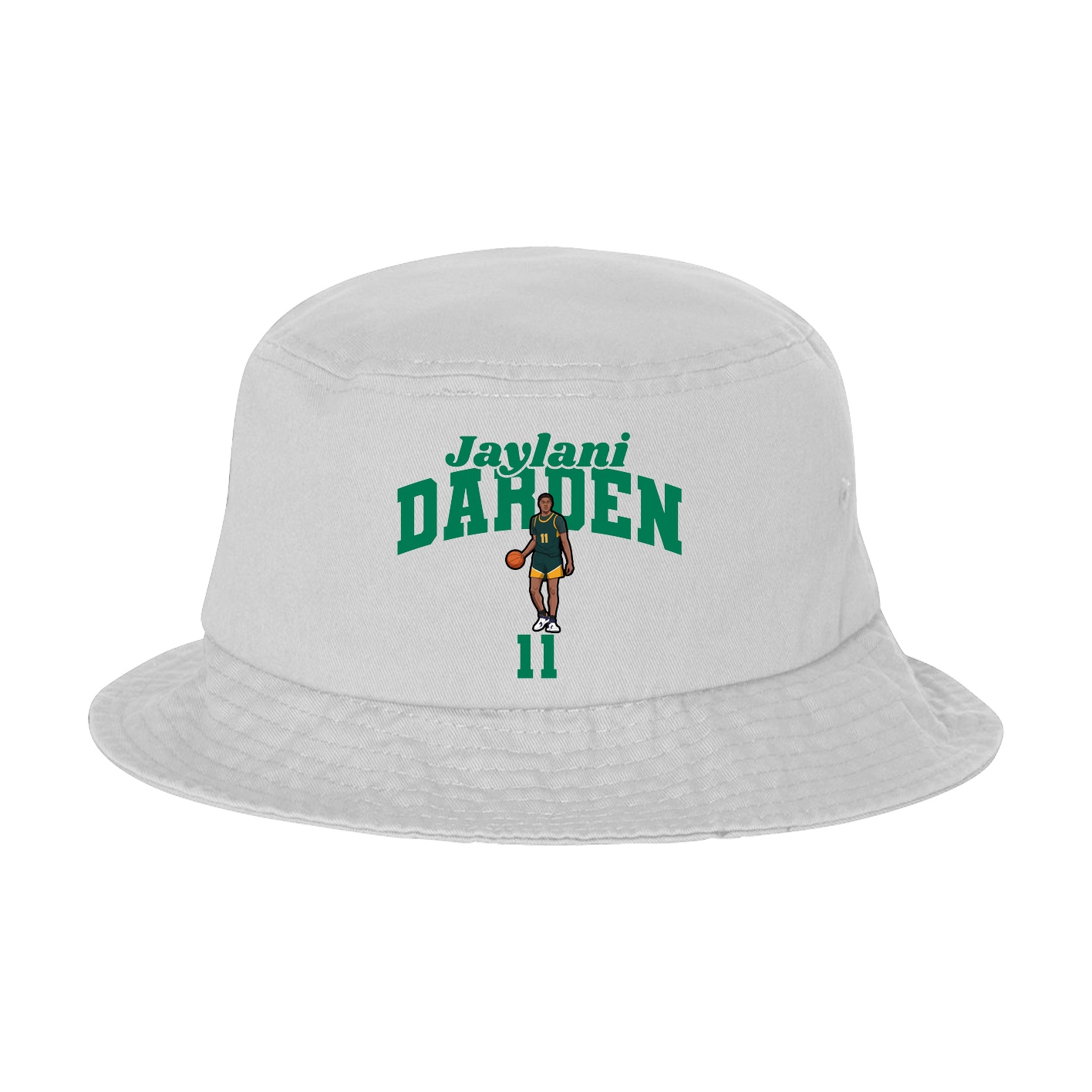 Bucket Cap — Signature Arch in White