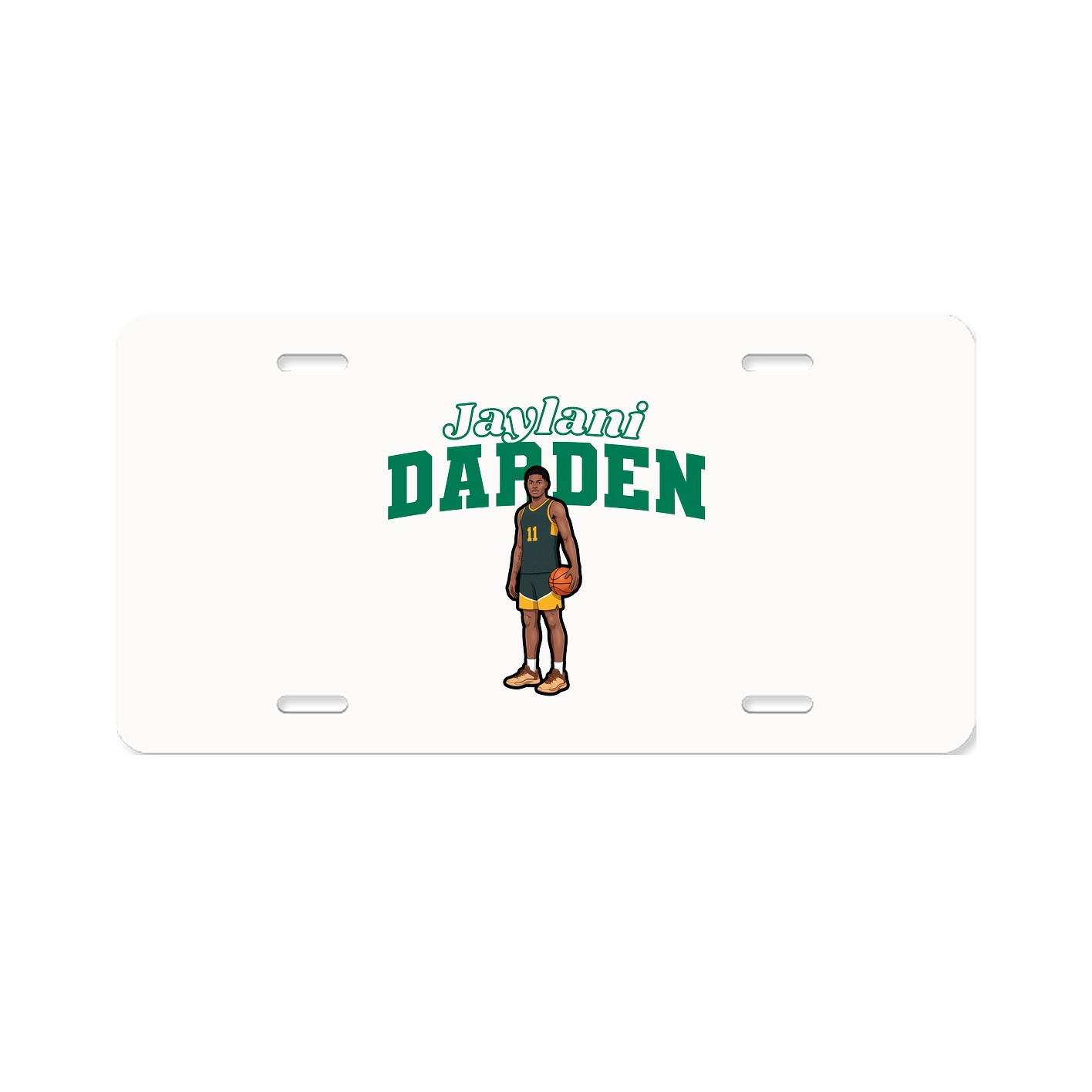 License Plate — Name Arch in Classic