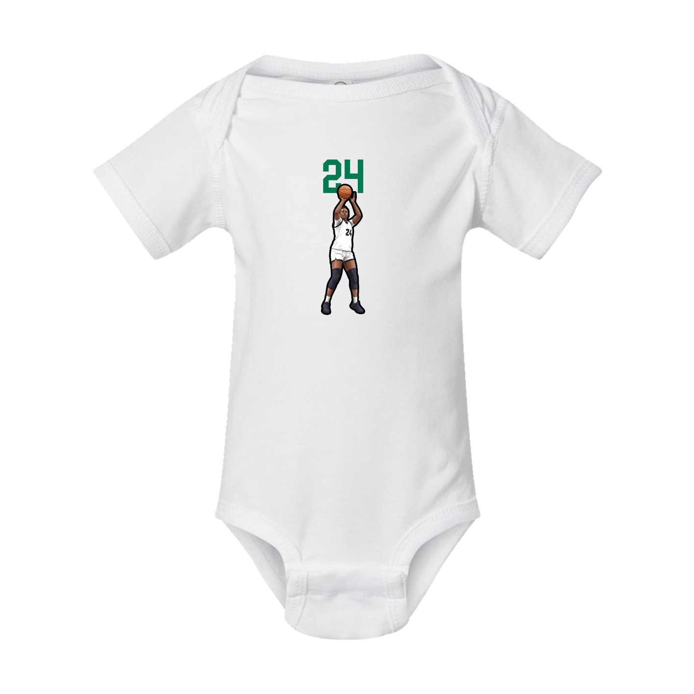 Baby Onesie — Number Top in White