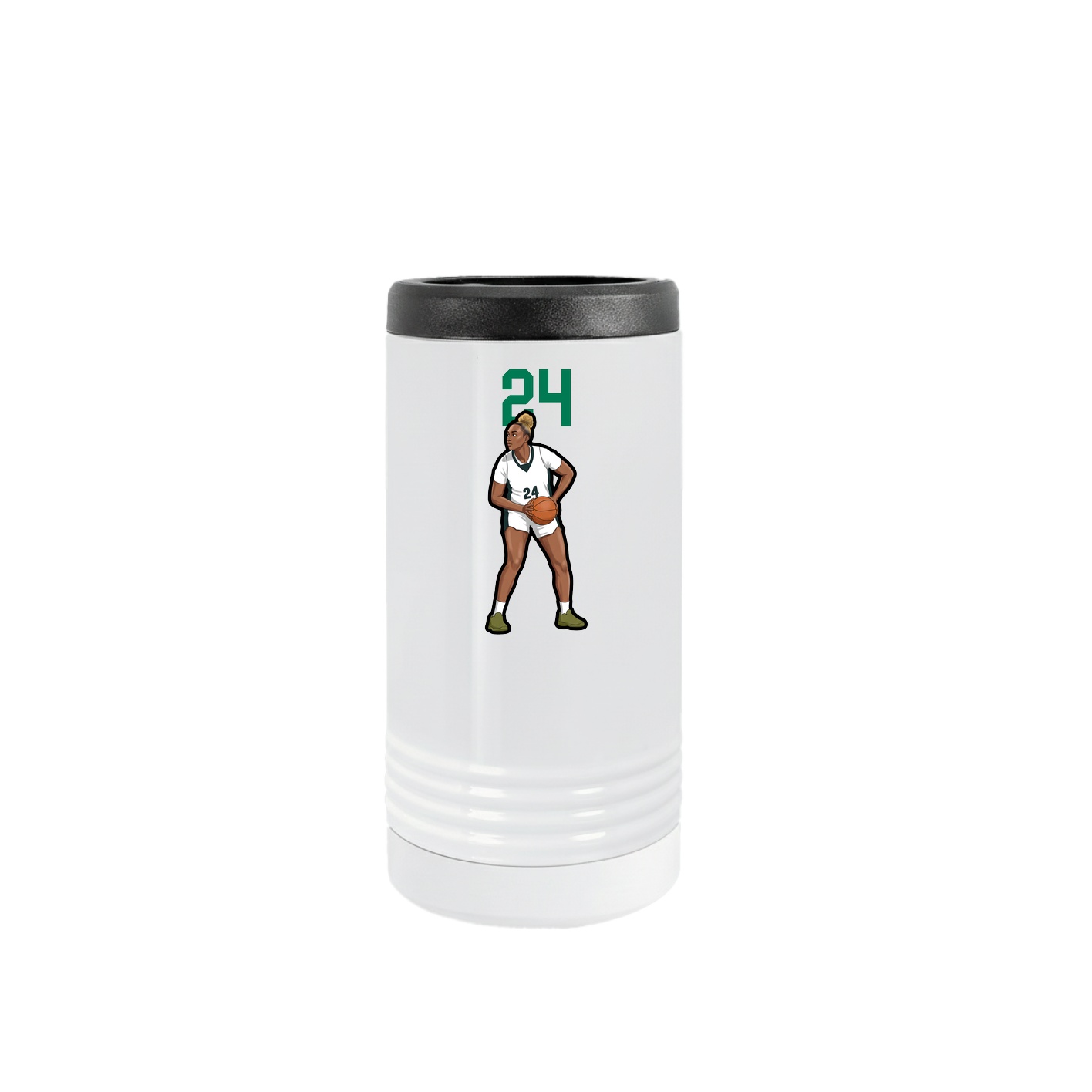 Slim Beverage Holder — Number Top in White