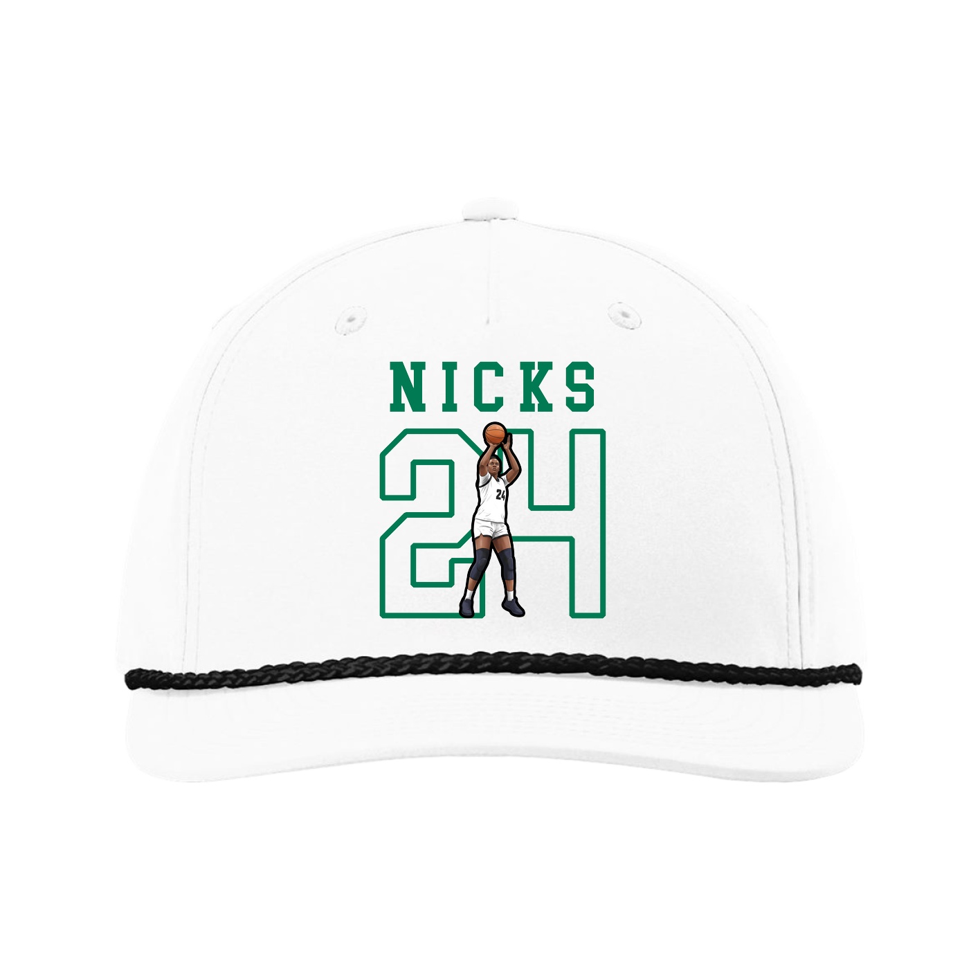 Five-Panel Classic Rope Cap — Shirsey in White