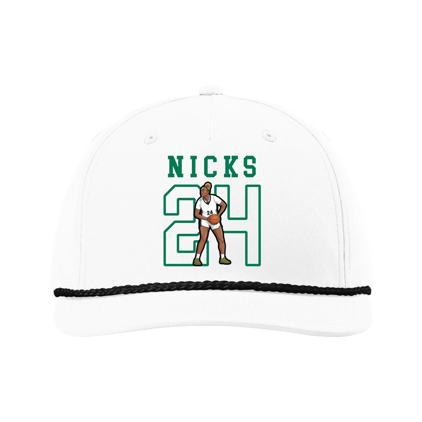 Five-Panel Classic Rope Cap — Shirsey in White