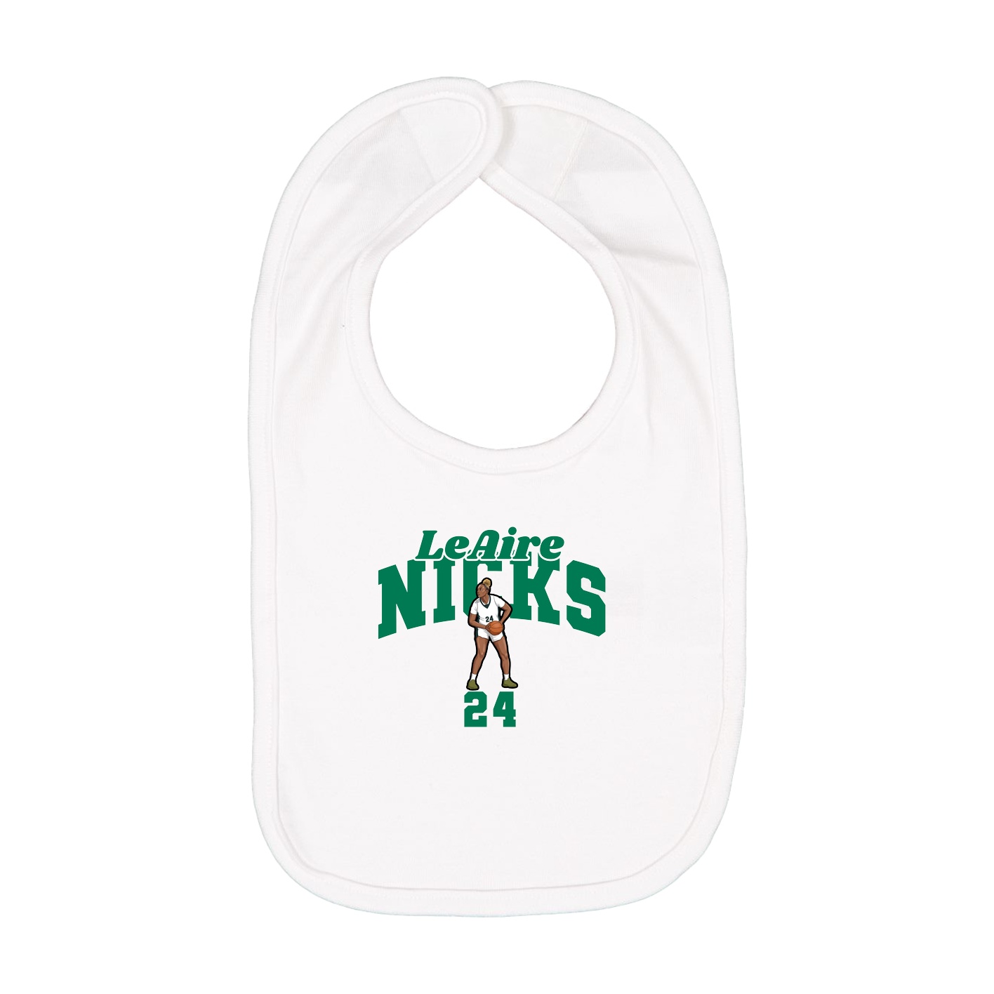 Infant Bib — Signature Arch in White