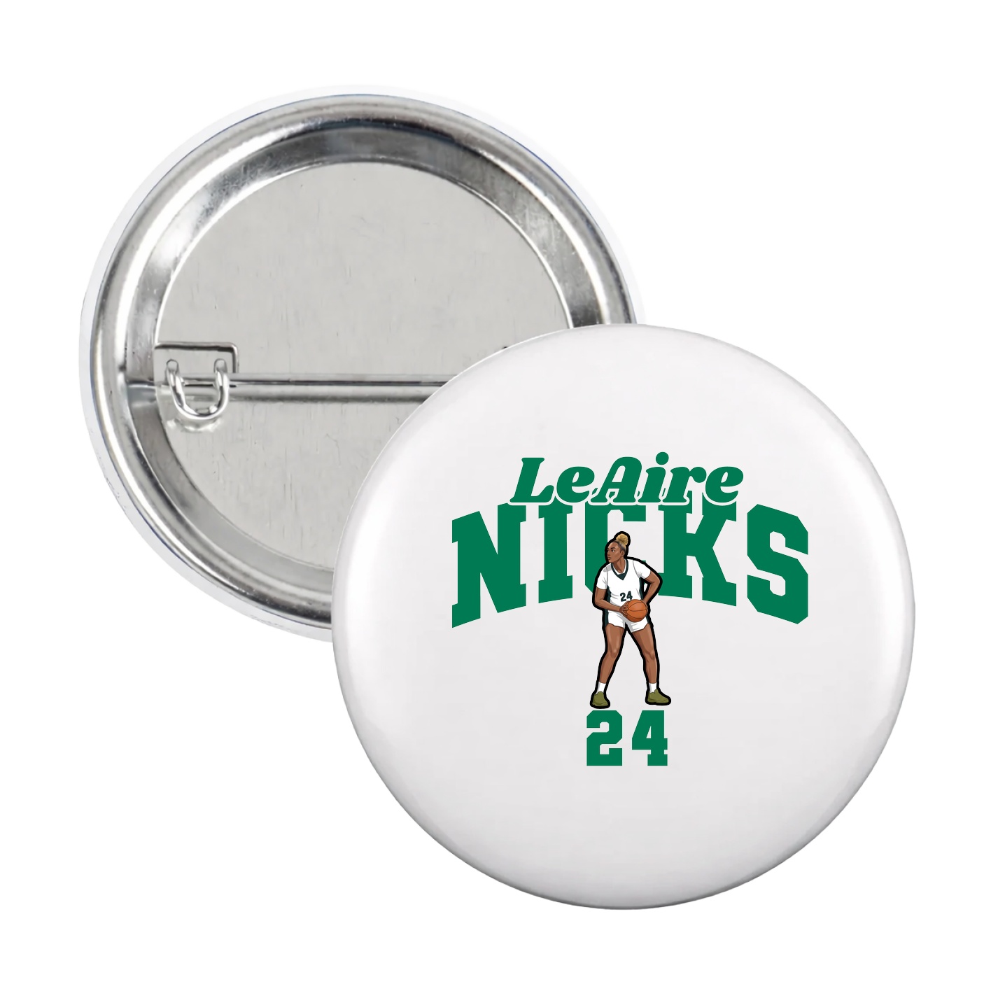 Game Day Button — Signature Arch in White