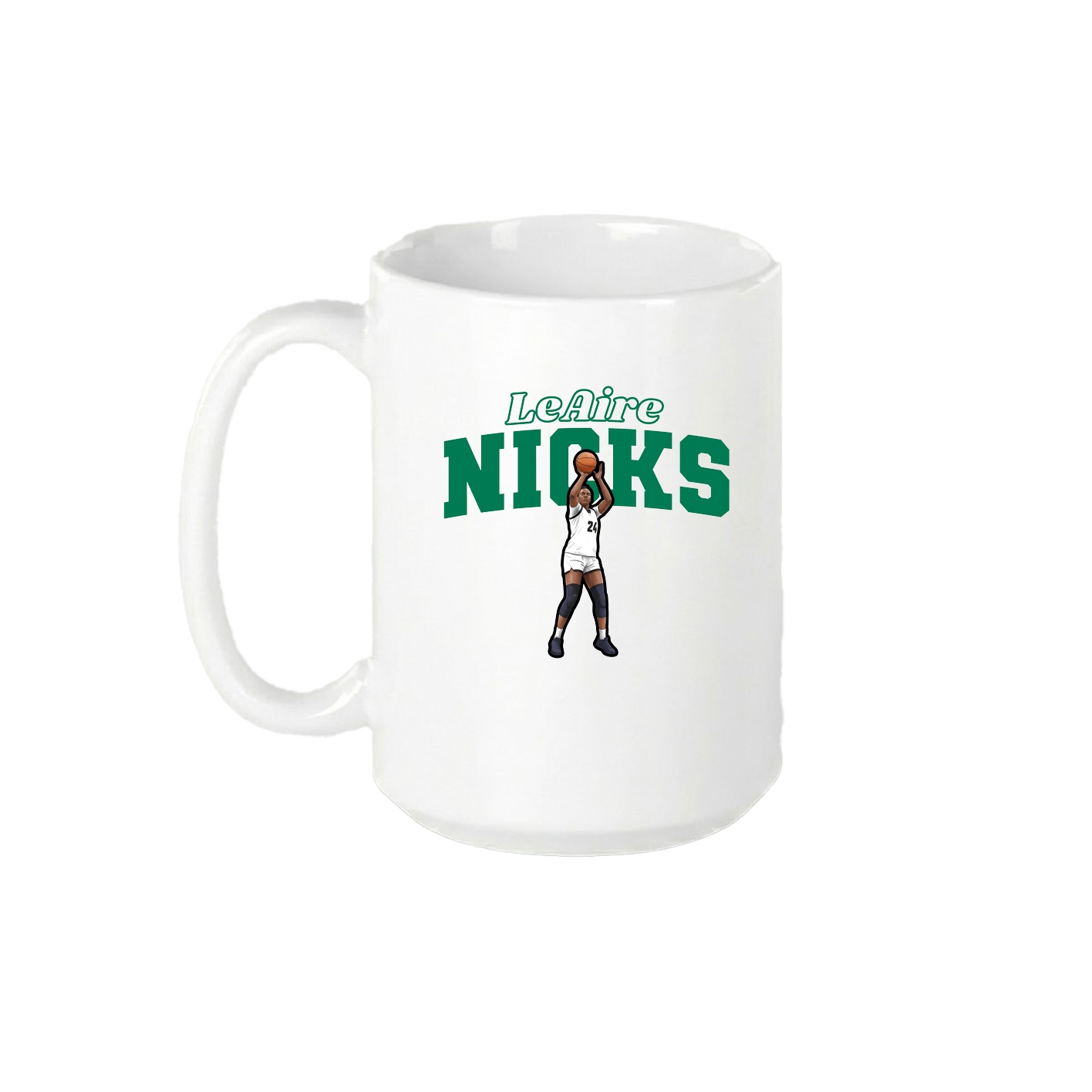 15oz Coffee Mug — Name Arch in White