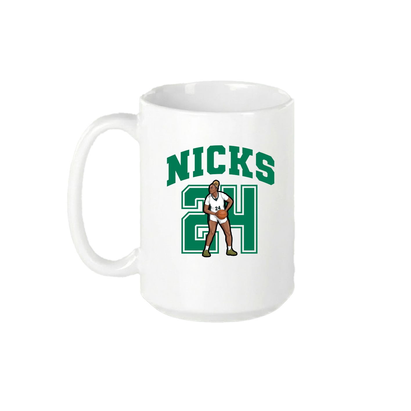 15oz Coffee Mug — Number in White