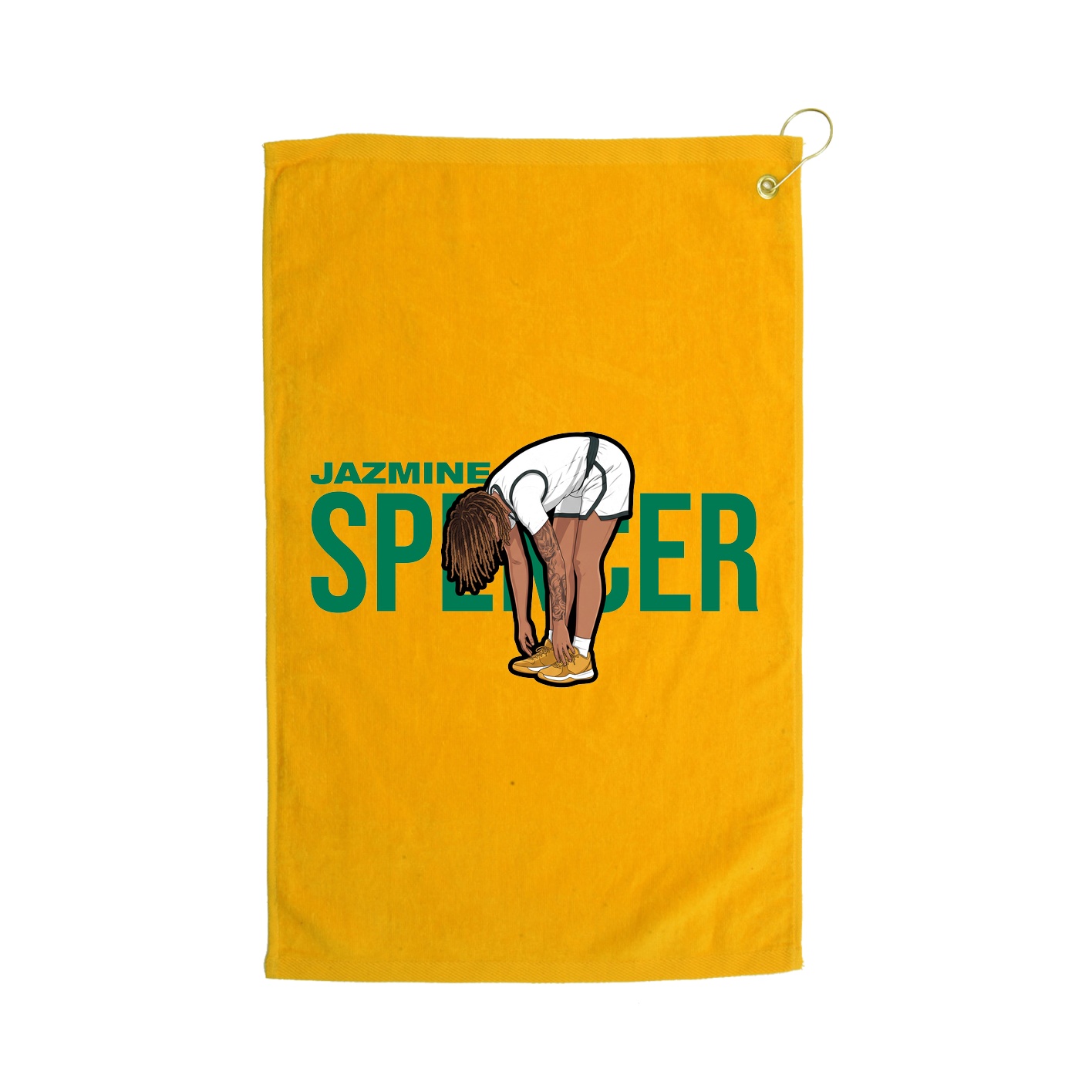 Golf Towel — Player Name in Gold