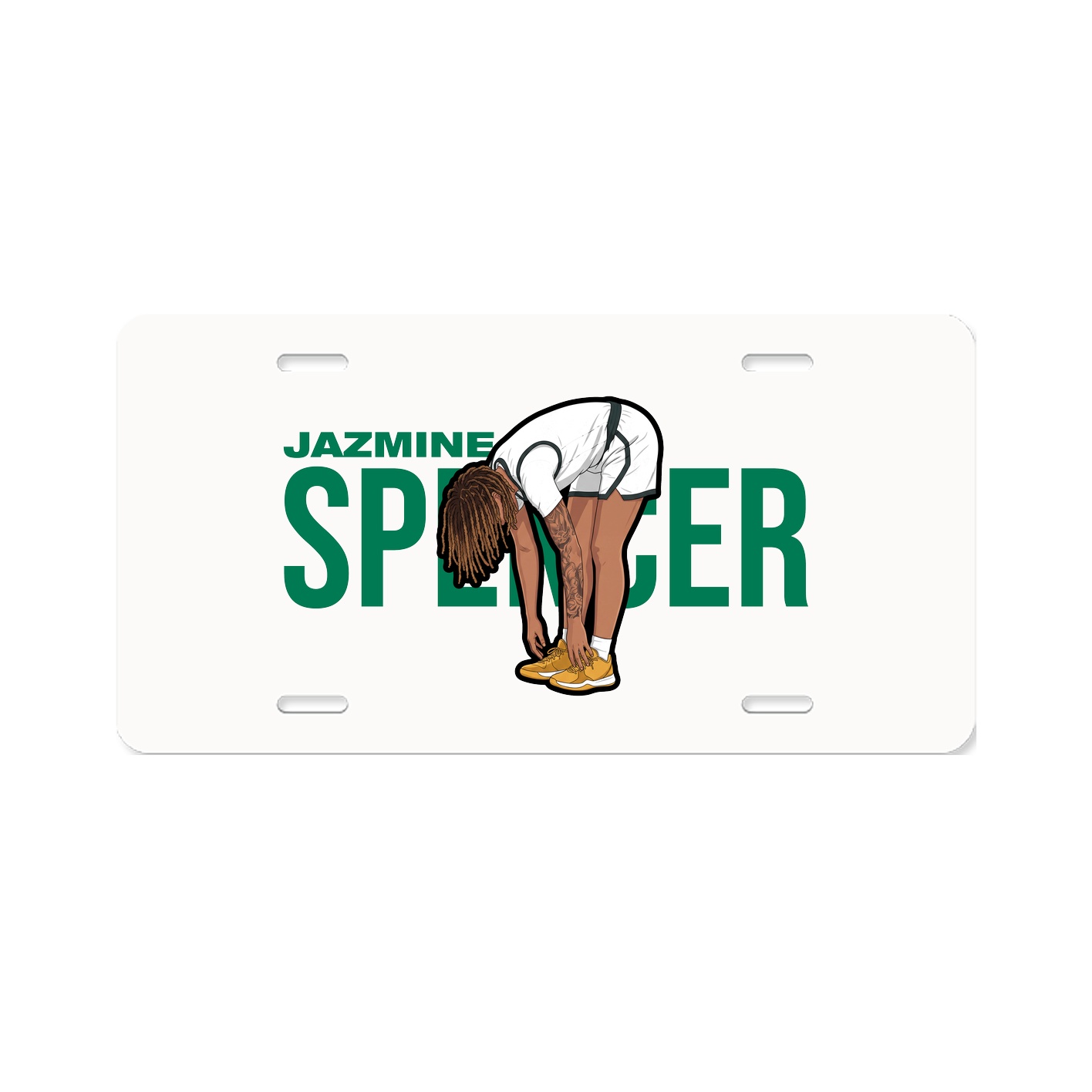 License Plate — Player Name in Classic