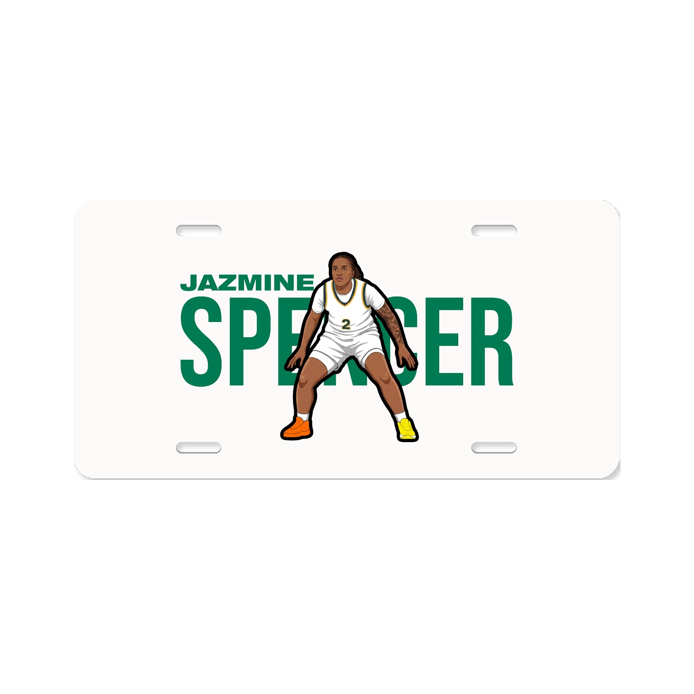 License Plate — Player Name in Classic