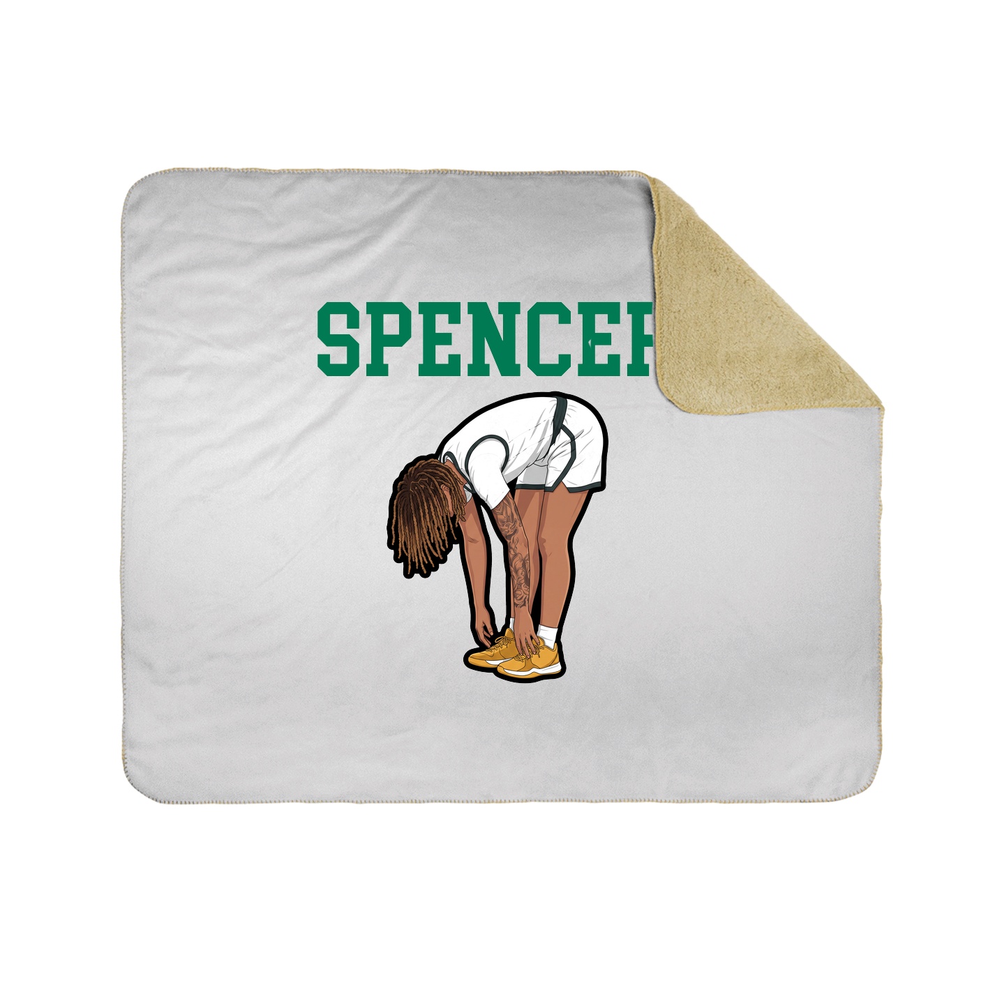 Throw Blanket — Shirsey in White