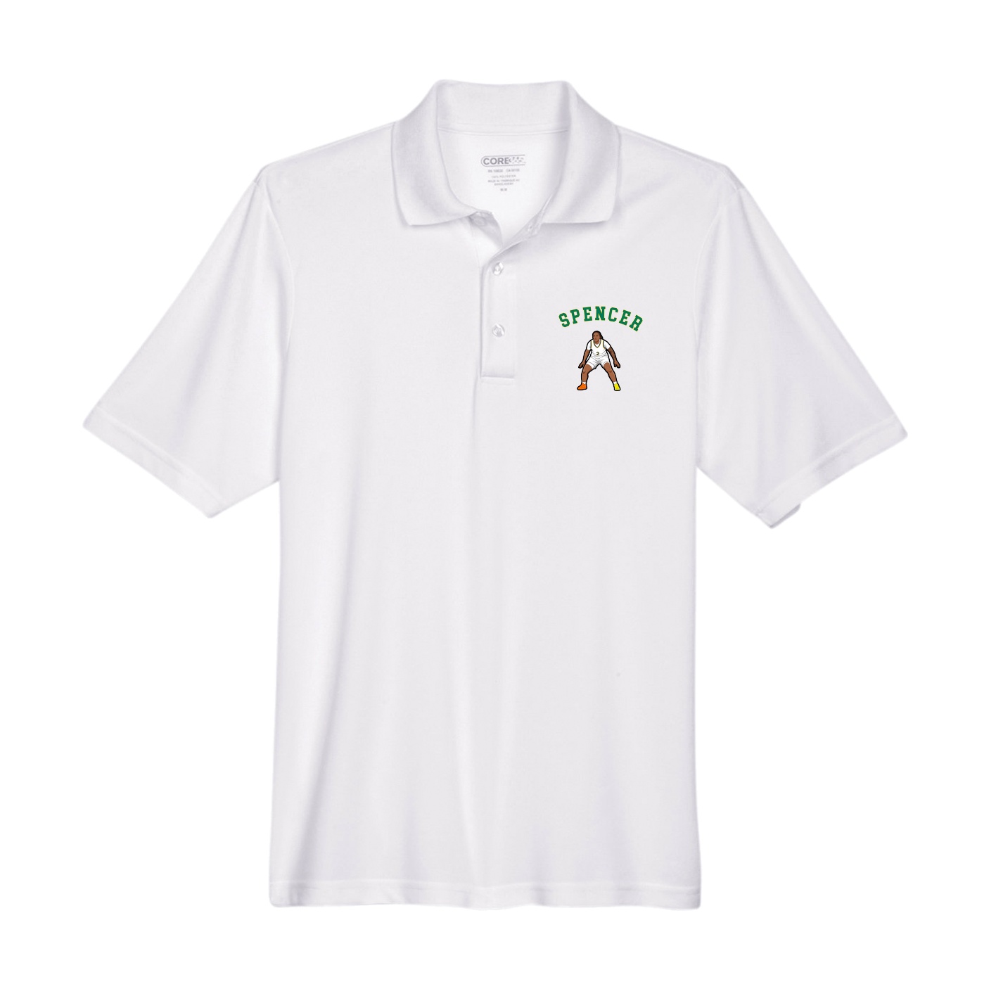 Performance Polo — Shirsey Arch in White