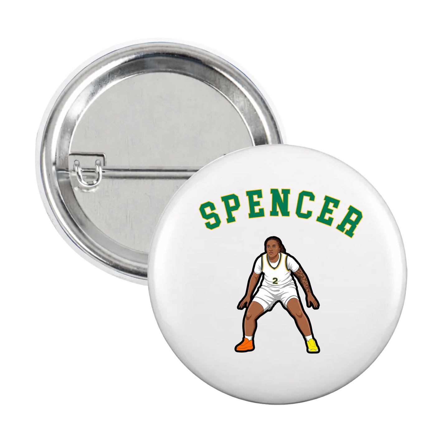 Game Day Button — Shirsey Arch in White