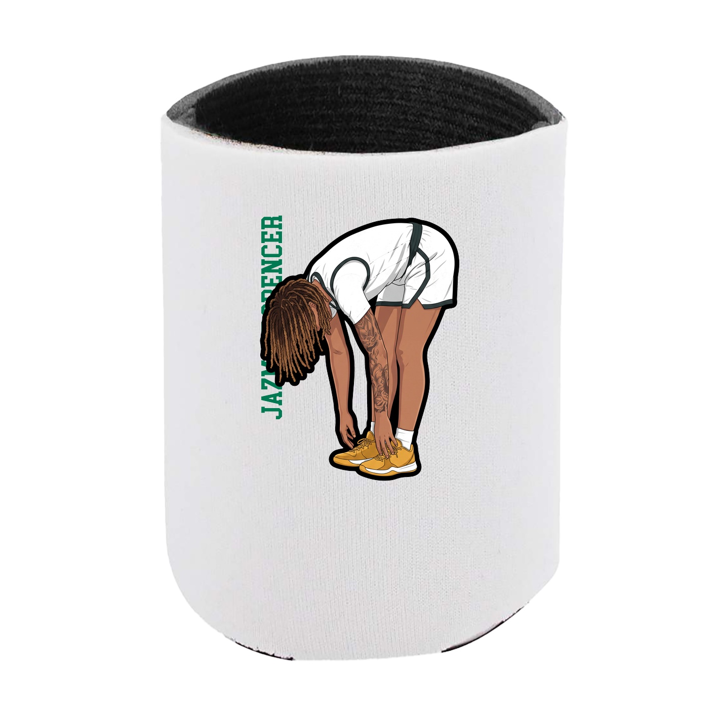 Can Holder — Name Vertical in White
