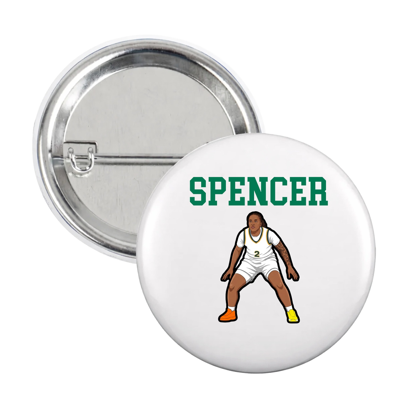 Game Day Button — Shirsey in White