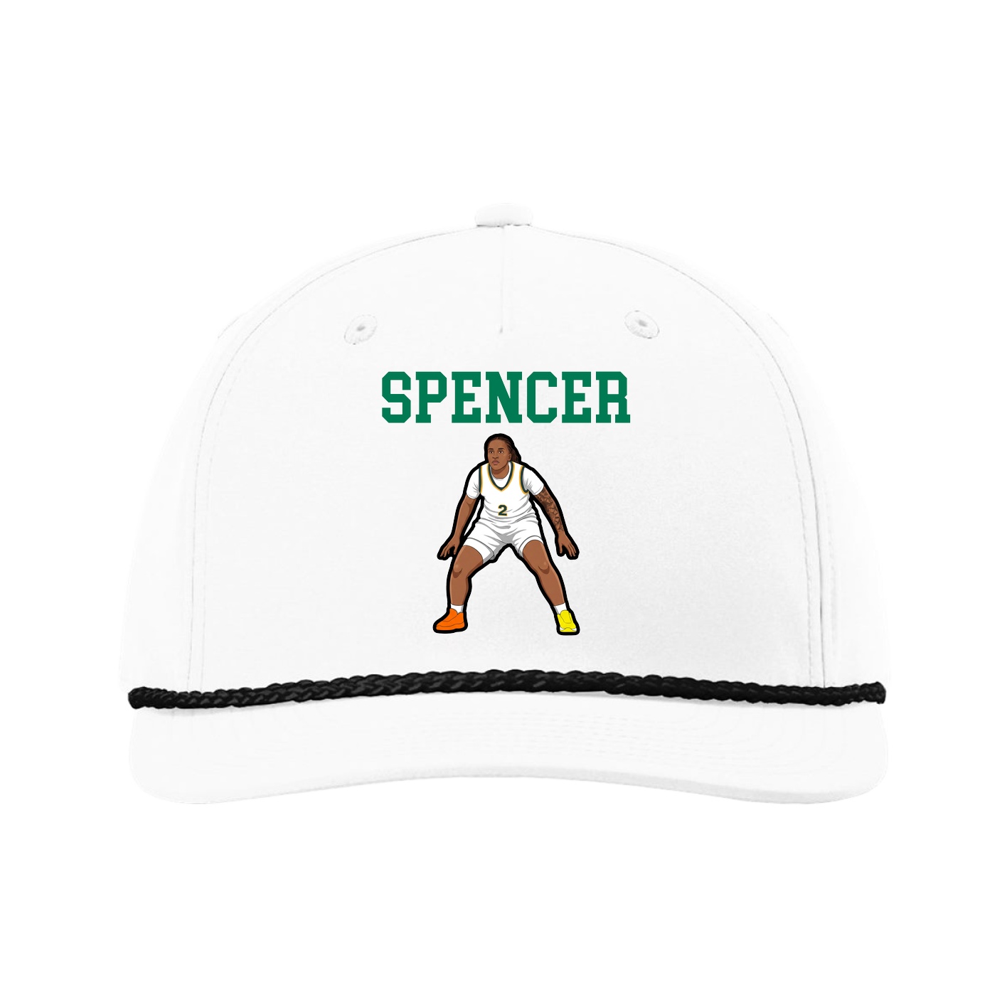 Five-Panel Classic Rope Cap — Shirsey in White