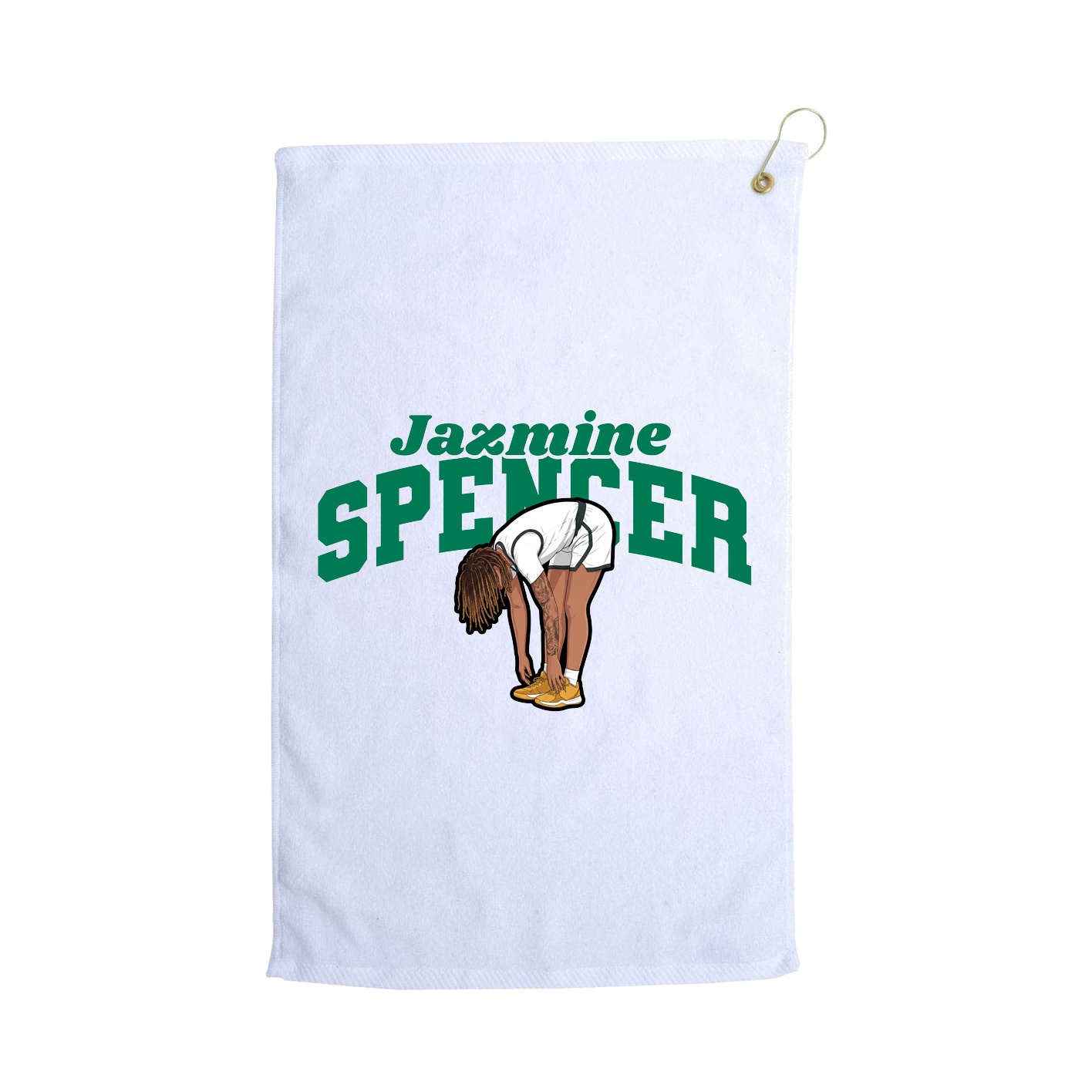 Golf Towel — Signature Arch in White