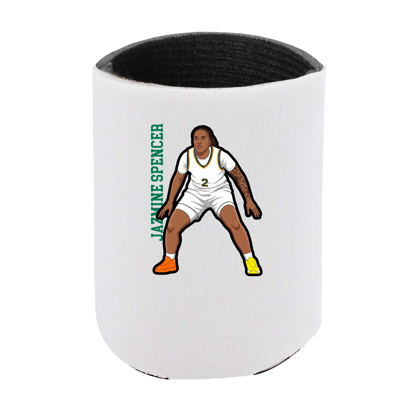 Can Holder — Name Vertical in White