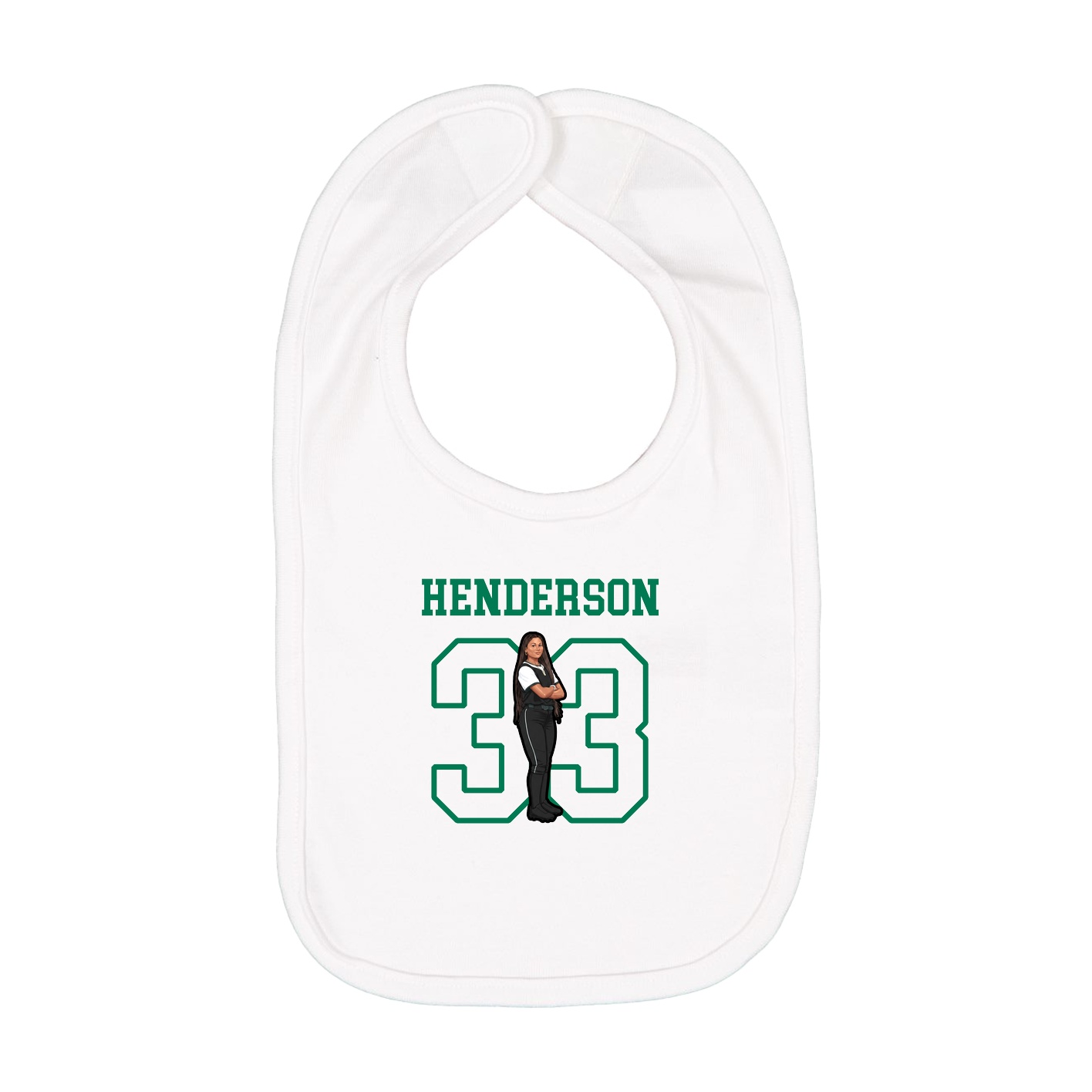 Infant Bib — Shirsey in White
