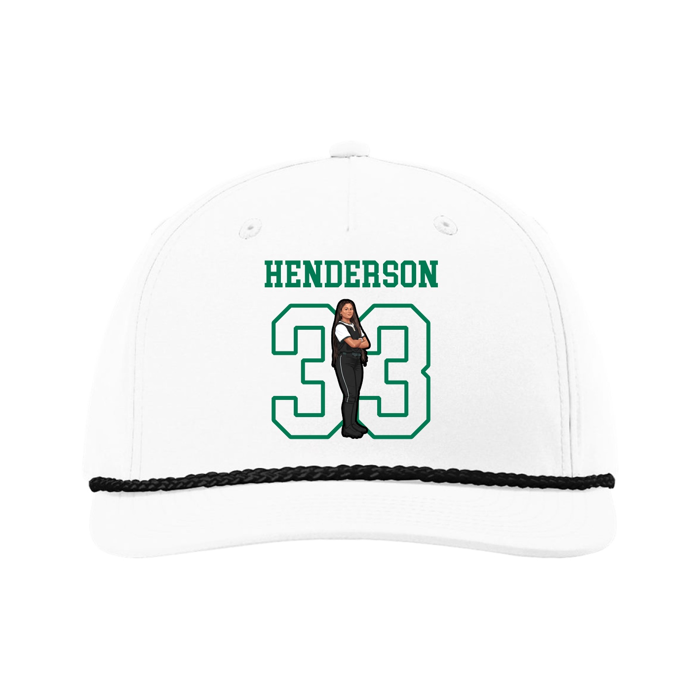 Five-Panel Classic Rope Cap — Shirsey in White