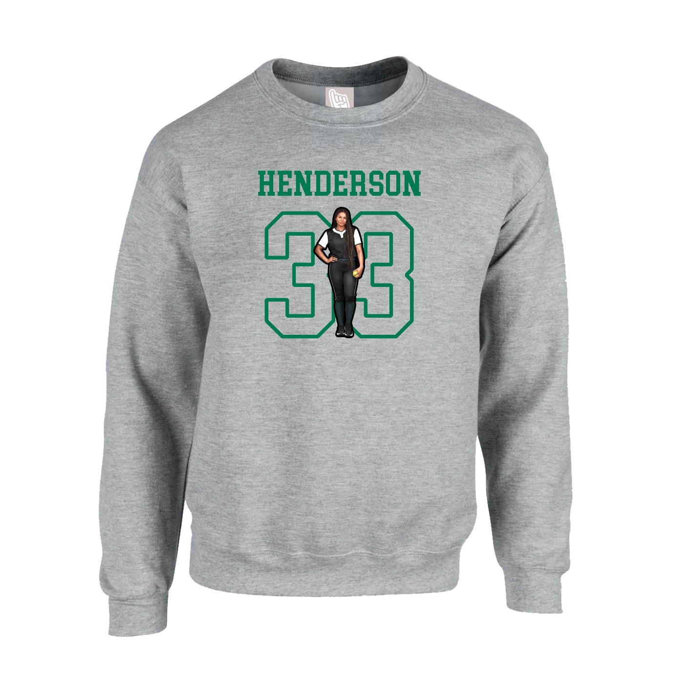 Fleece Crew — Shirsey in Grey