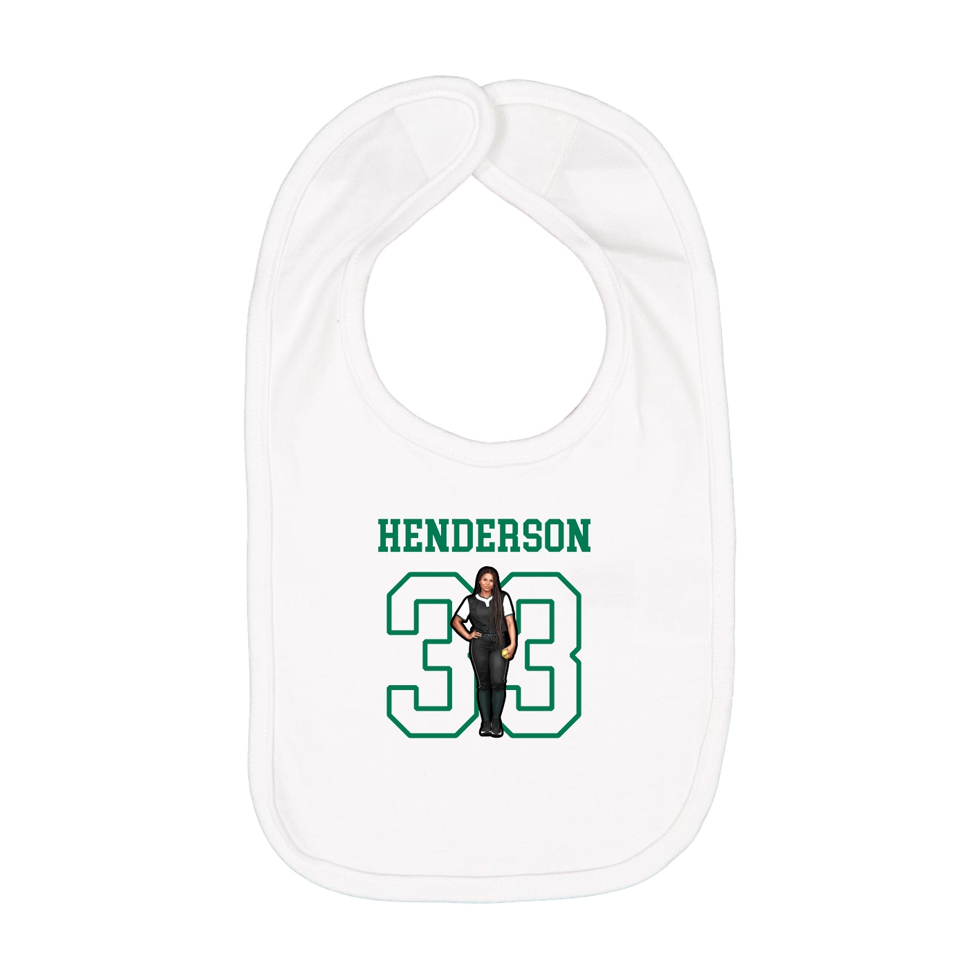 Infant Bib — Shirsey in White
