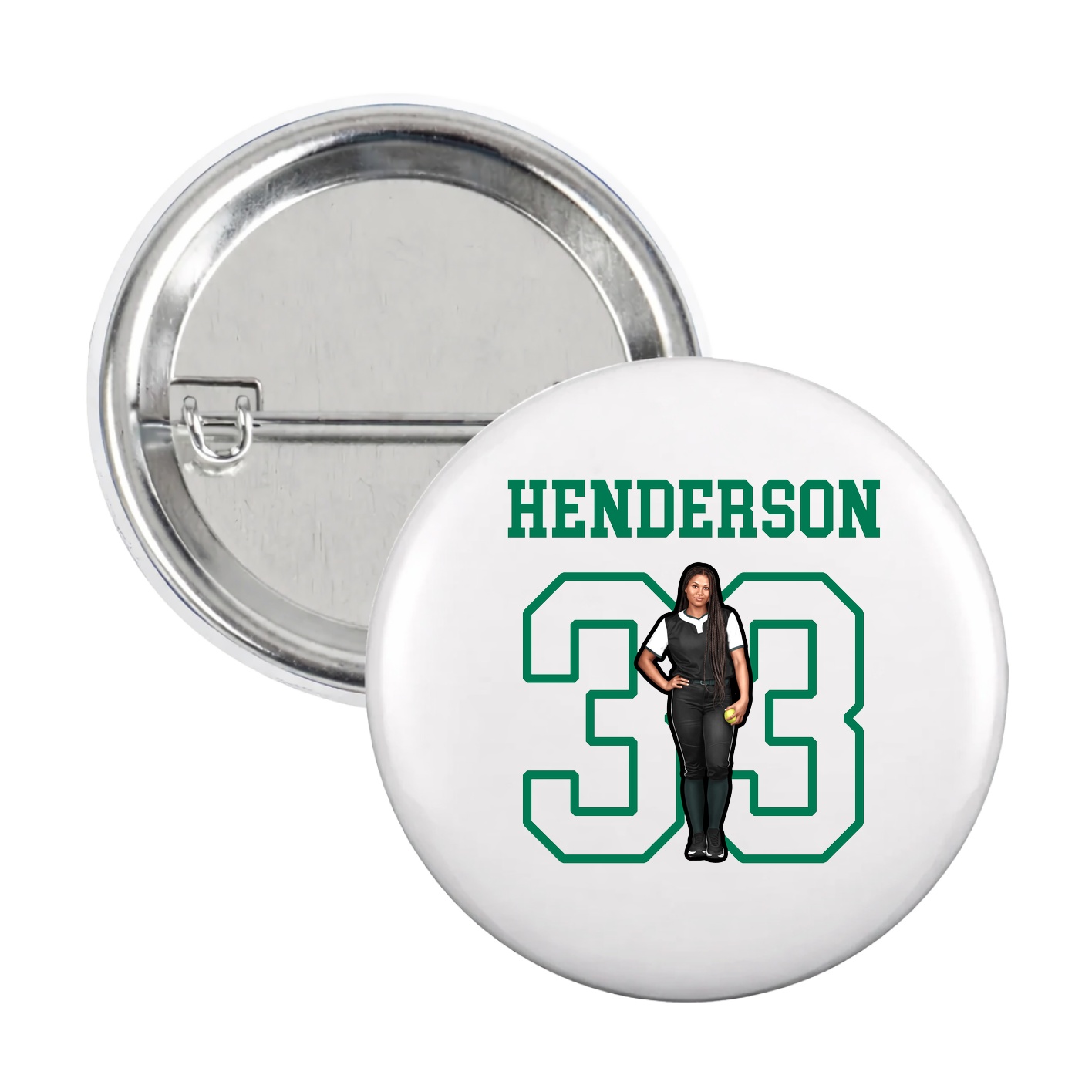 Game Day Button — Shirsey in White