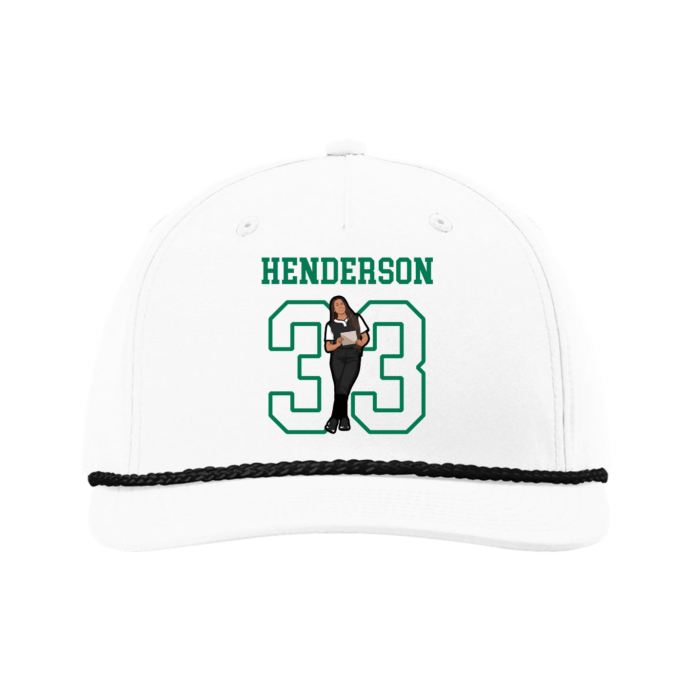 Five-Panel Classic Rope Cap — Shirsey in White
