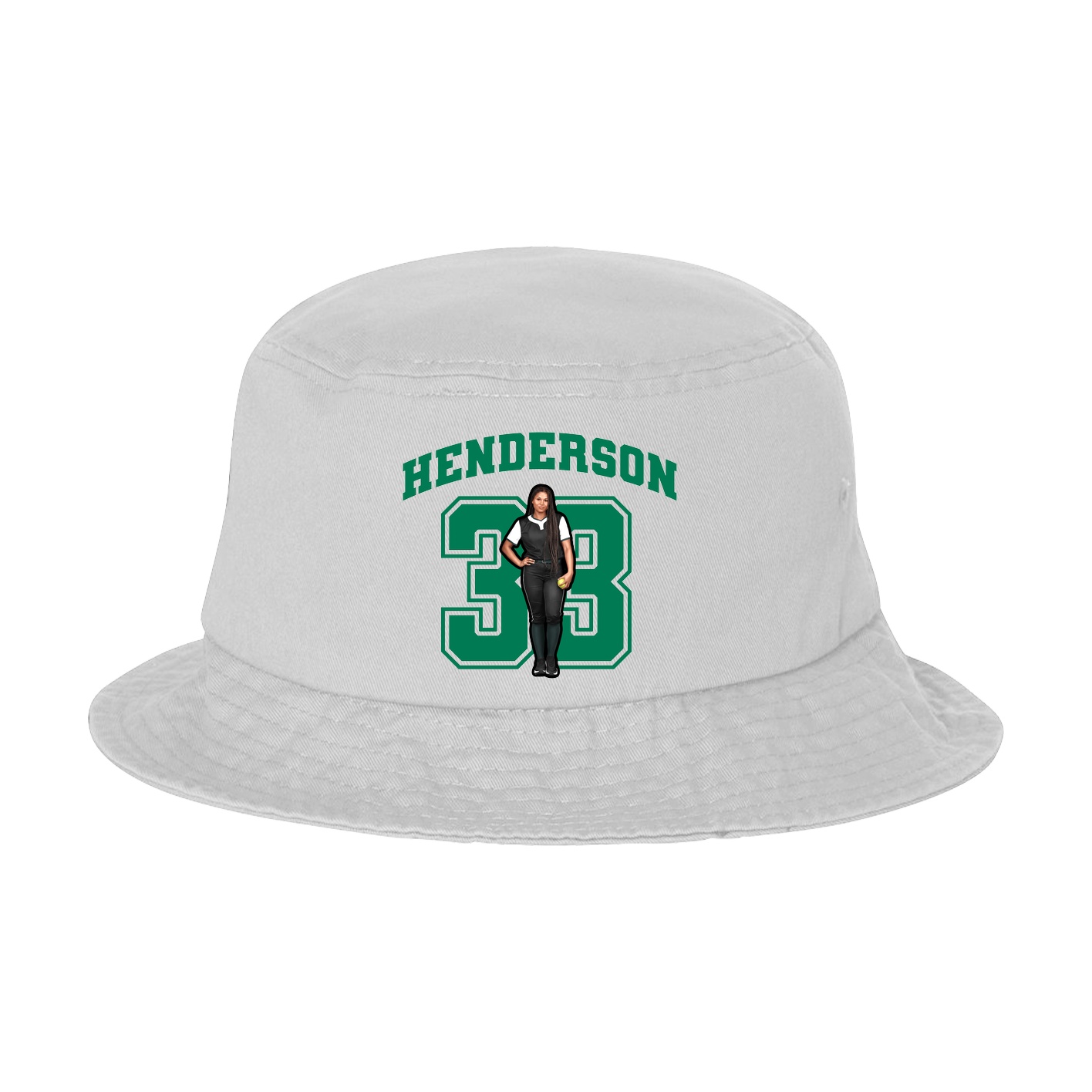 Bucket Cap — Number in White