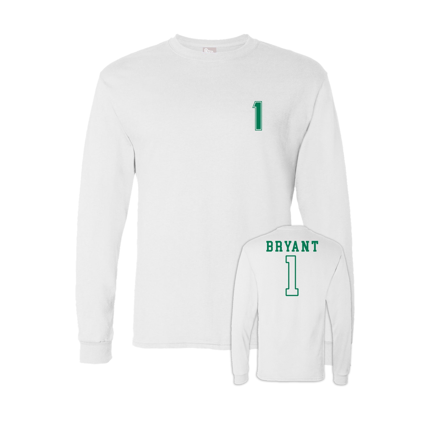 Long Sleeve Tee — Chest Back in White