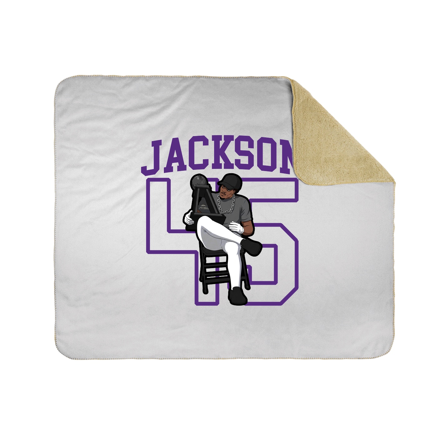 Throw Blanket — Shirsey in White