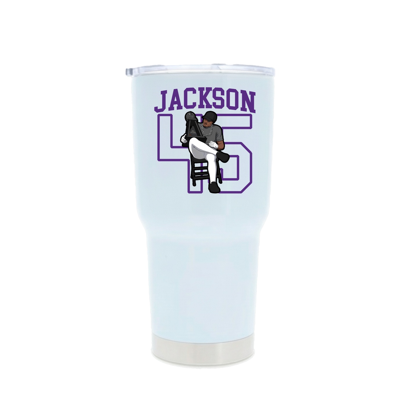 30oz Stainless Steel Tumbler — Shirsey in White