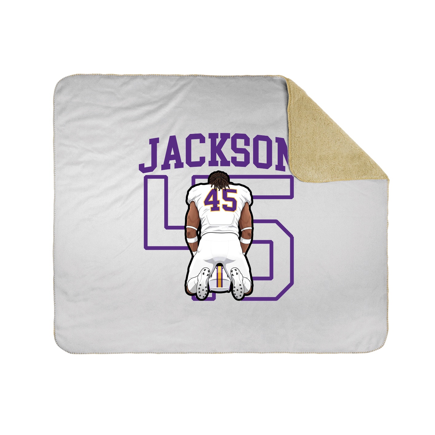 50x60 Sherpa Lined Throw Blanket