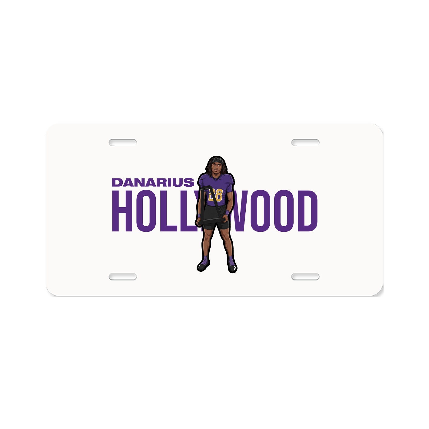 License Plate — Player Name in Classic