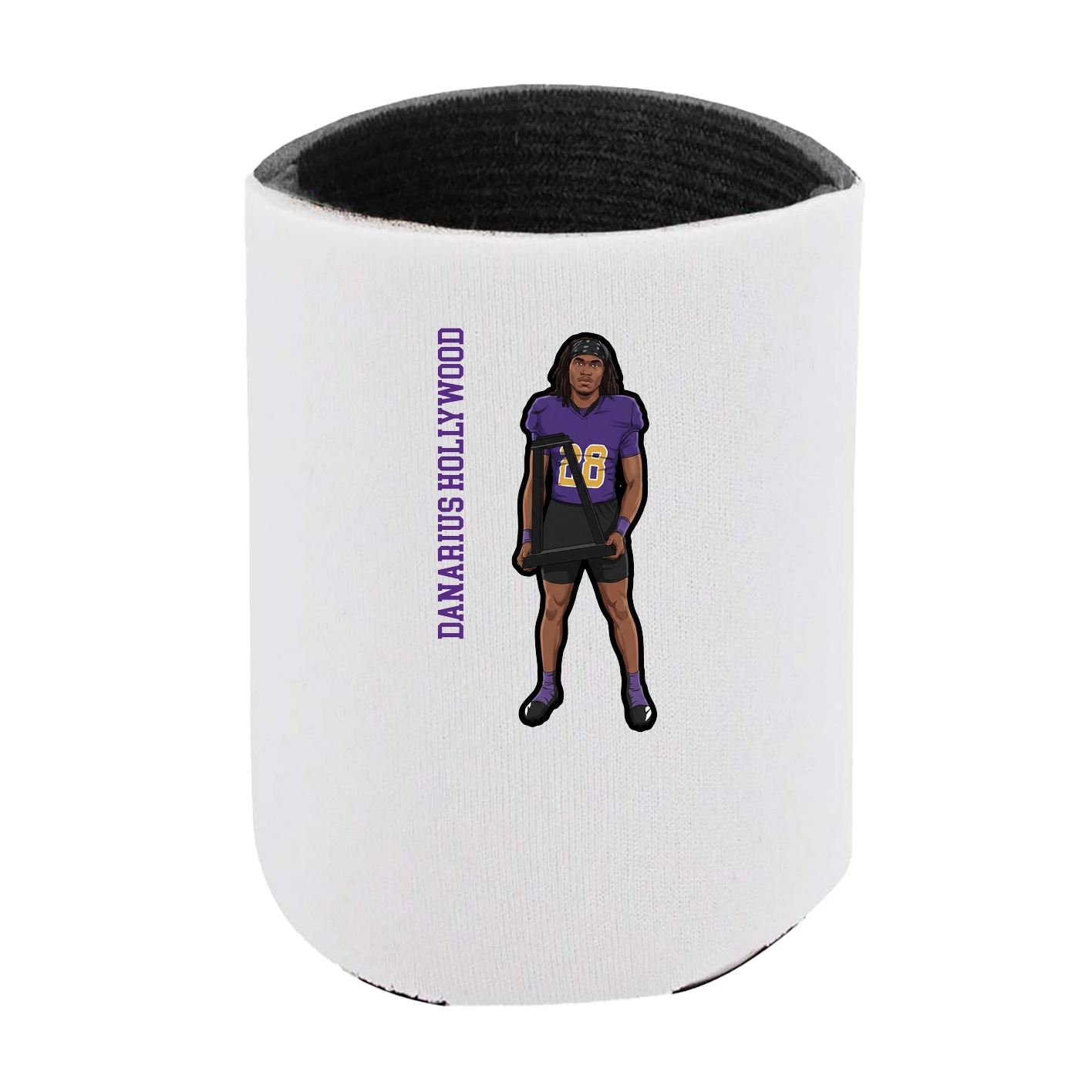 Can Holder — Name Vertical in White