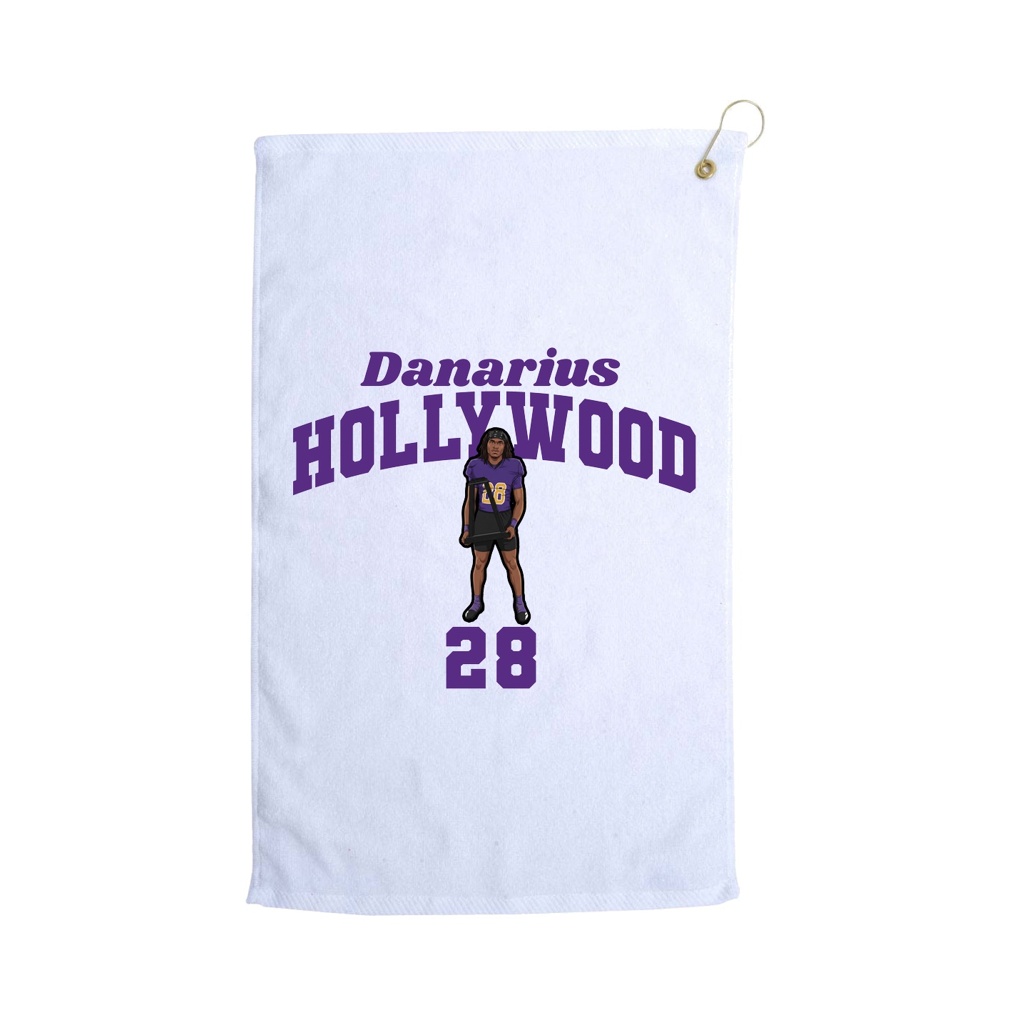 Golf Towel — Signature Arch in White