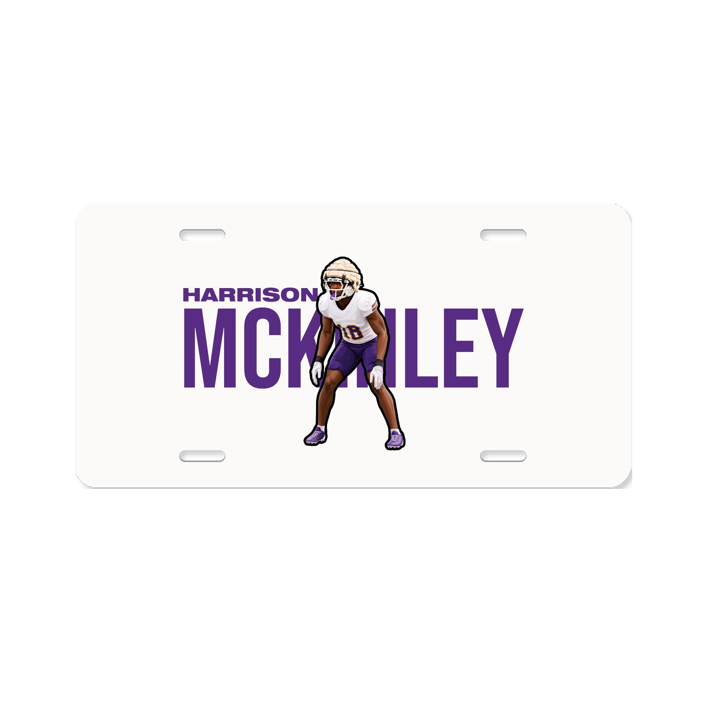 License Plate — Player Name in Classic