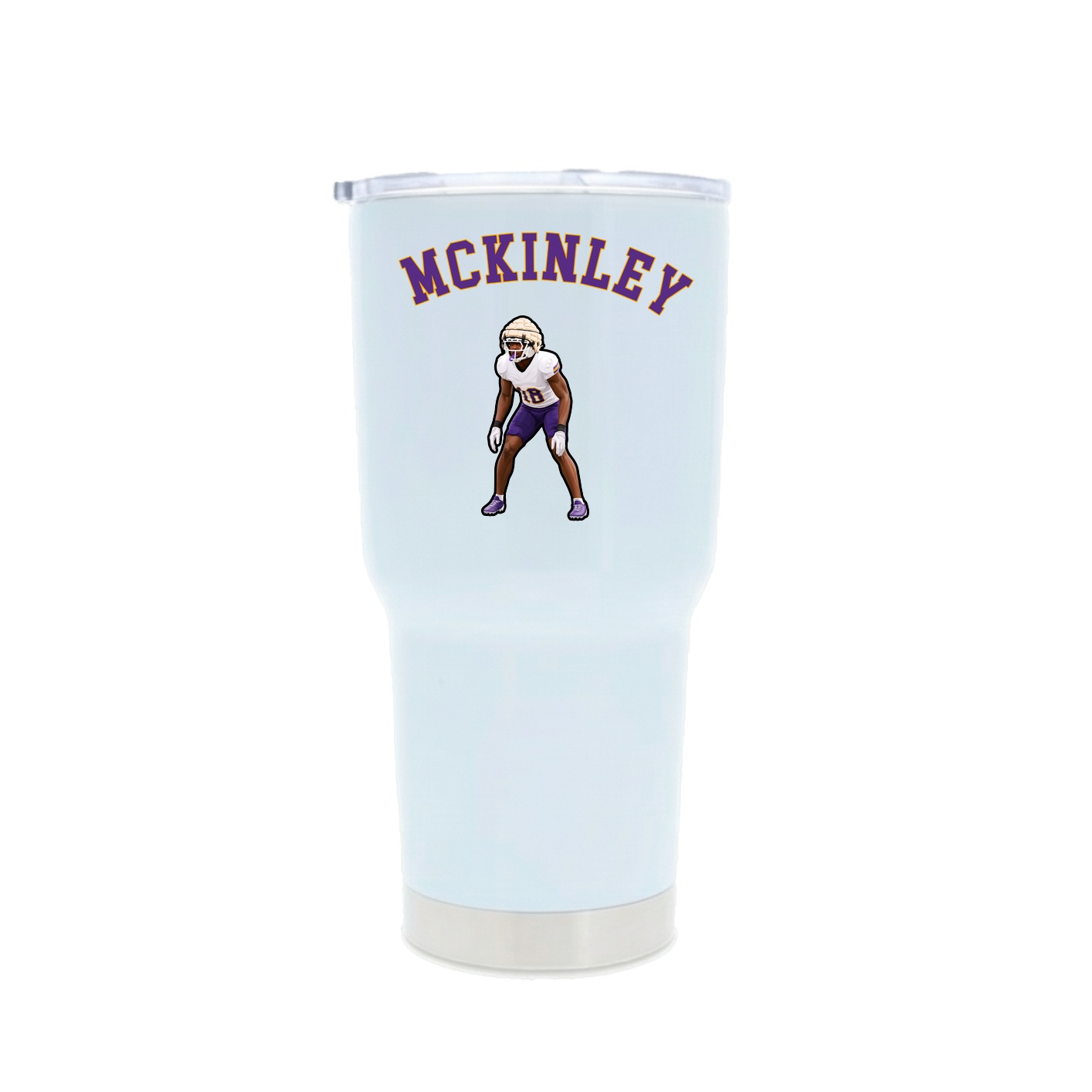 30oz Stainless Steel Tumbler — Shirsey Arch in White