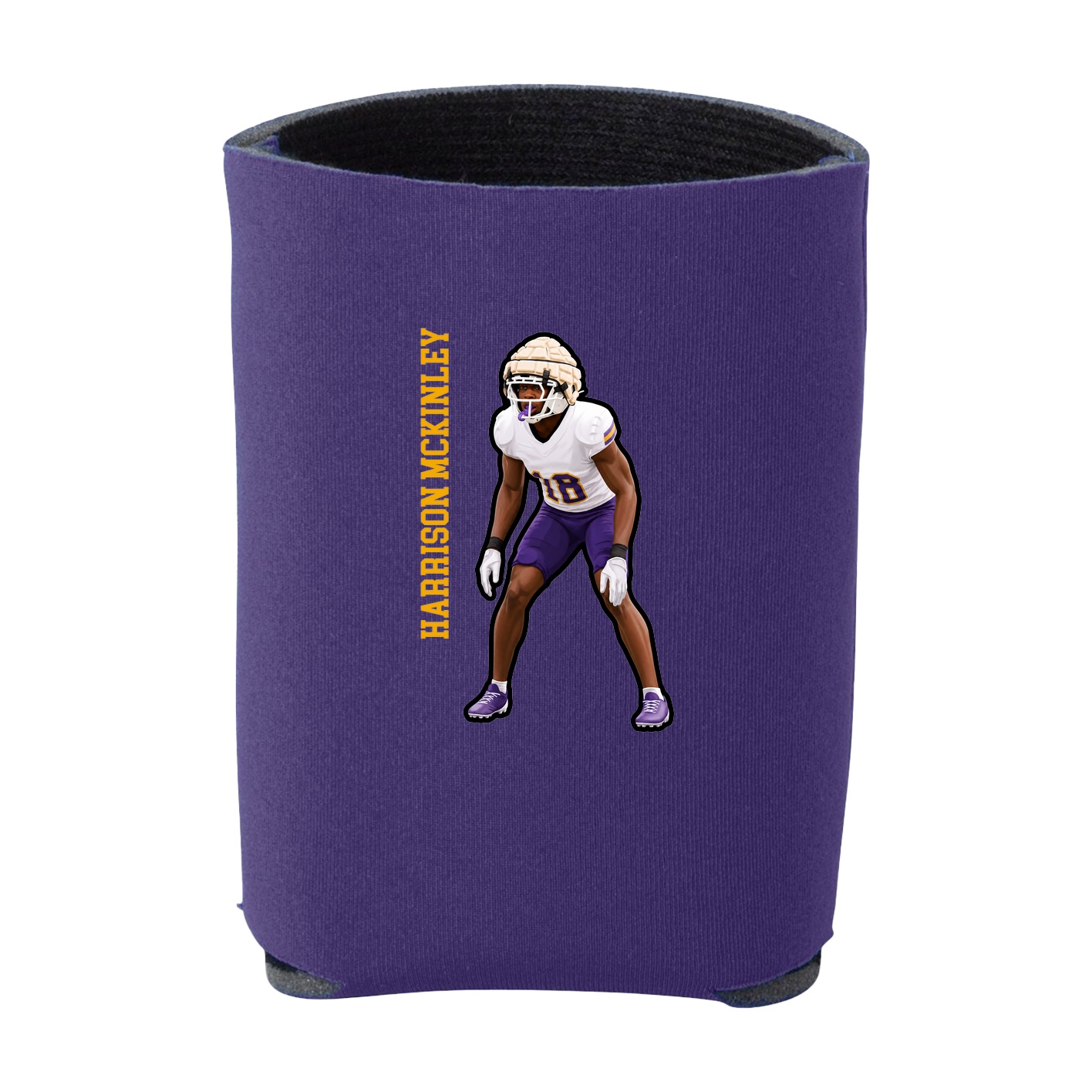 Can Holder — Name Vertical in Purple