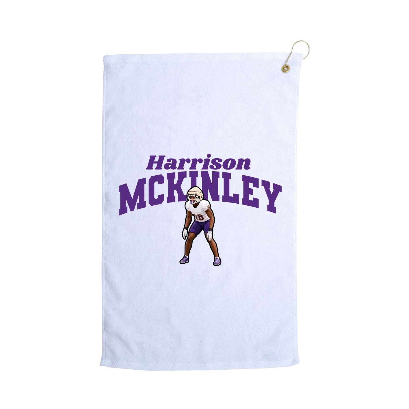 Golf Towel — Signature Arch in White