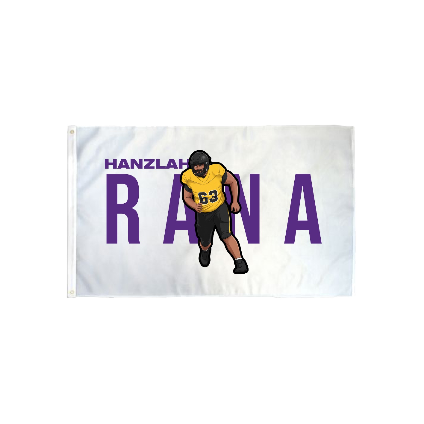 3x5 Flag — Player Name in Classic