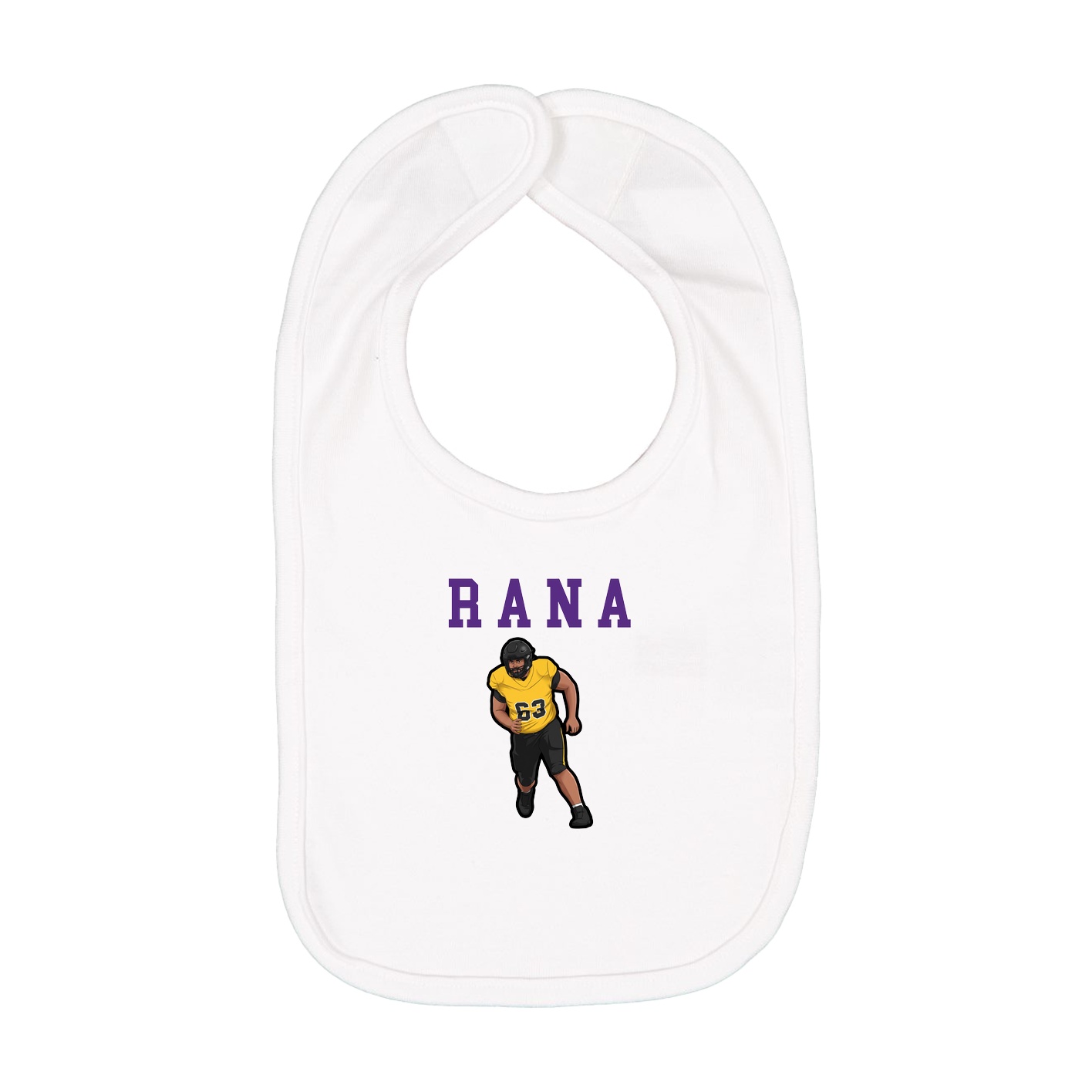 Infant Bib — Shirsey in White