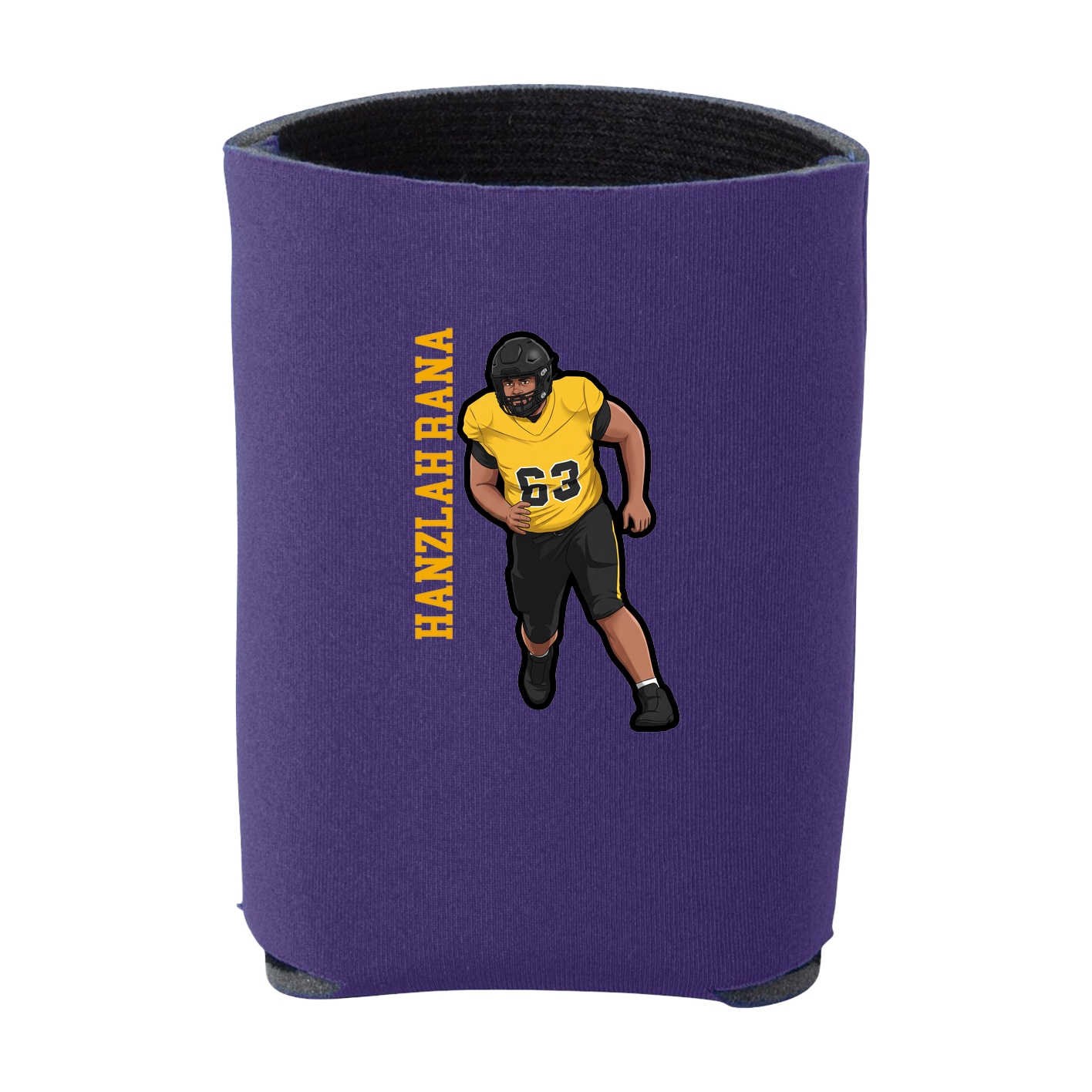 Can Holder — Name Vertical in Purple